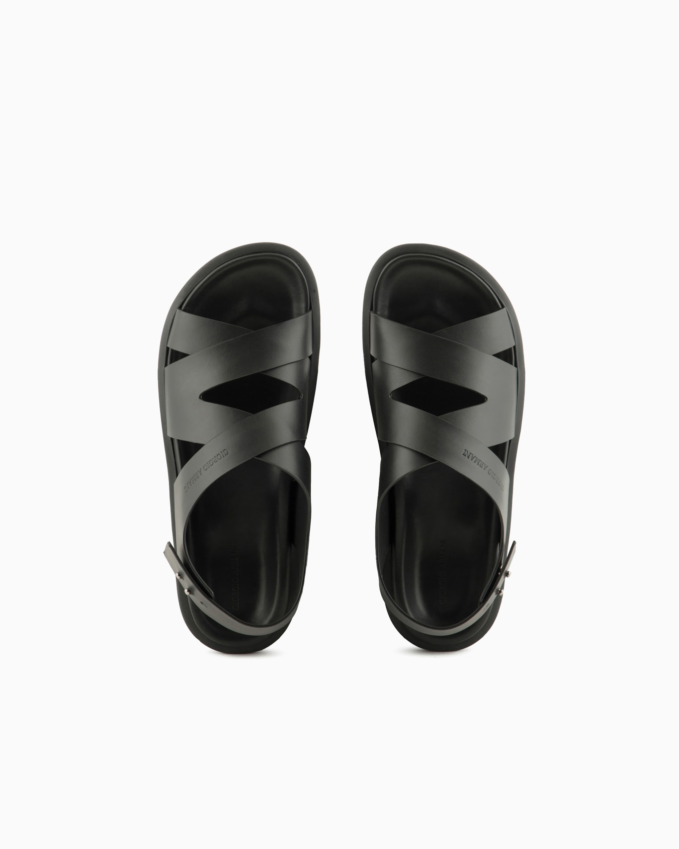 Leather woven sandals Slide 2