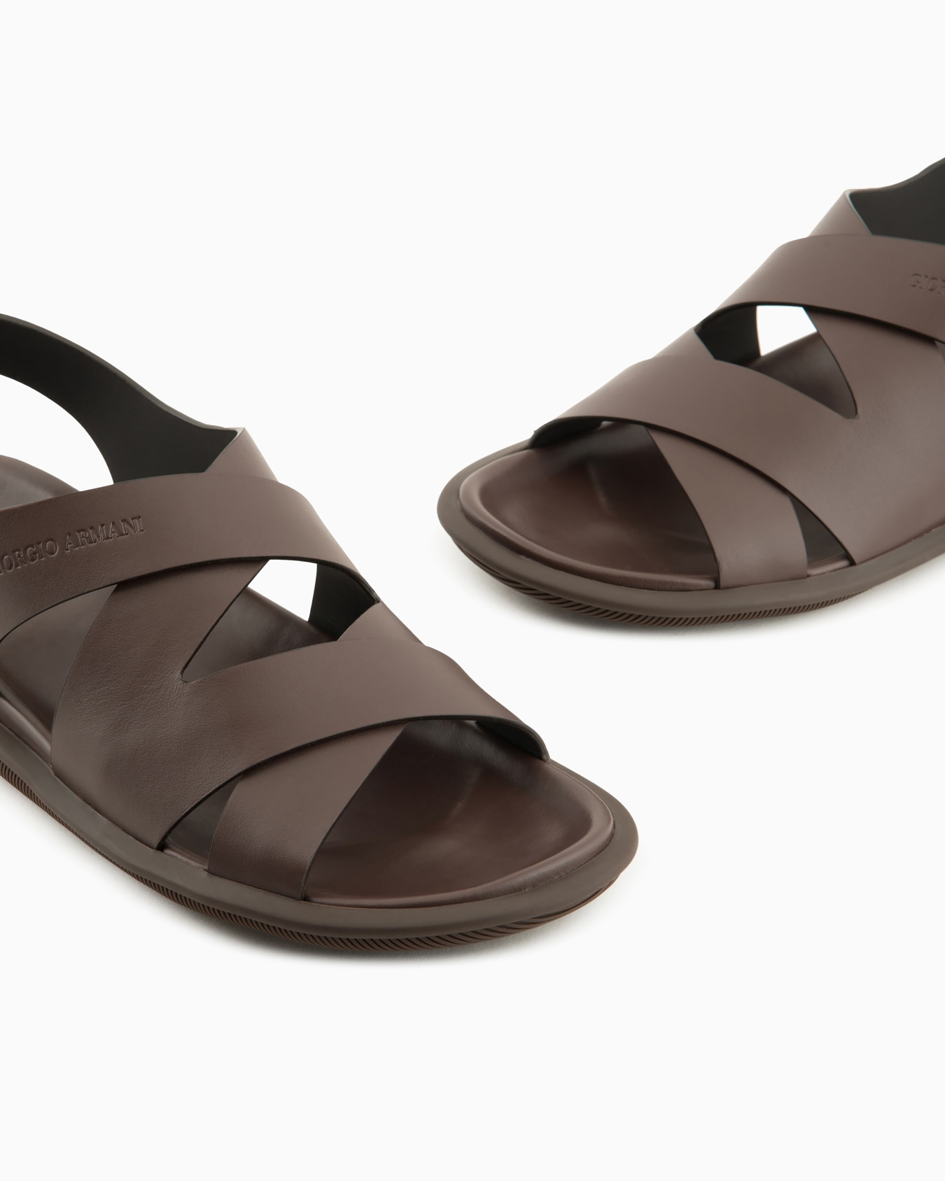 Leather woven sandals Slide 4