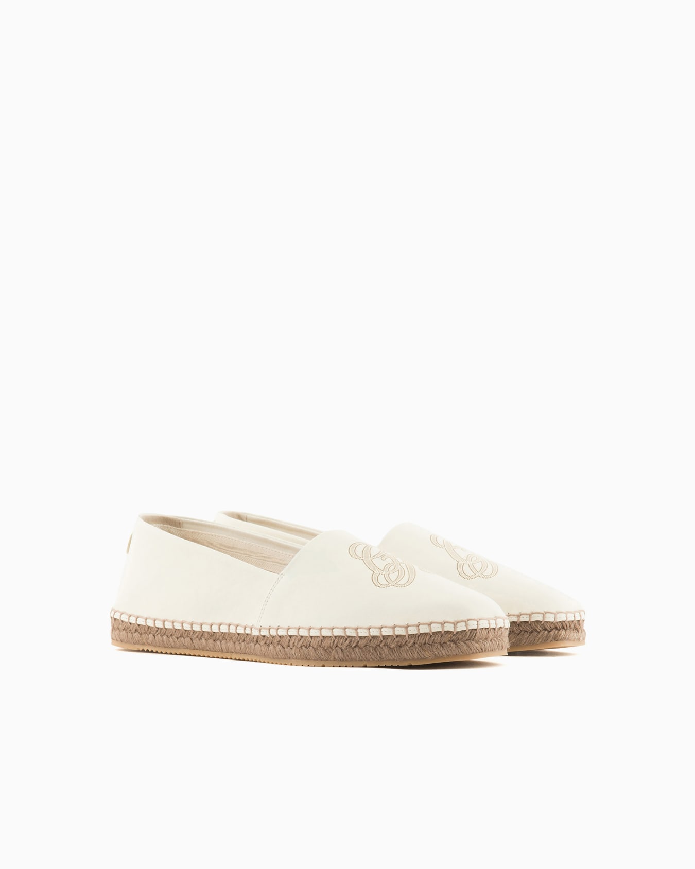 Espadrillas in nappa con logo Slide 1