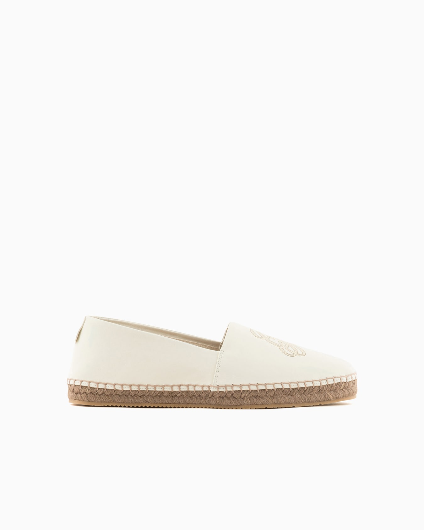 Espadrillas in nappa con logo Slide 0