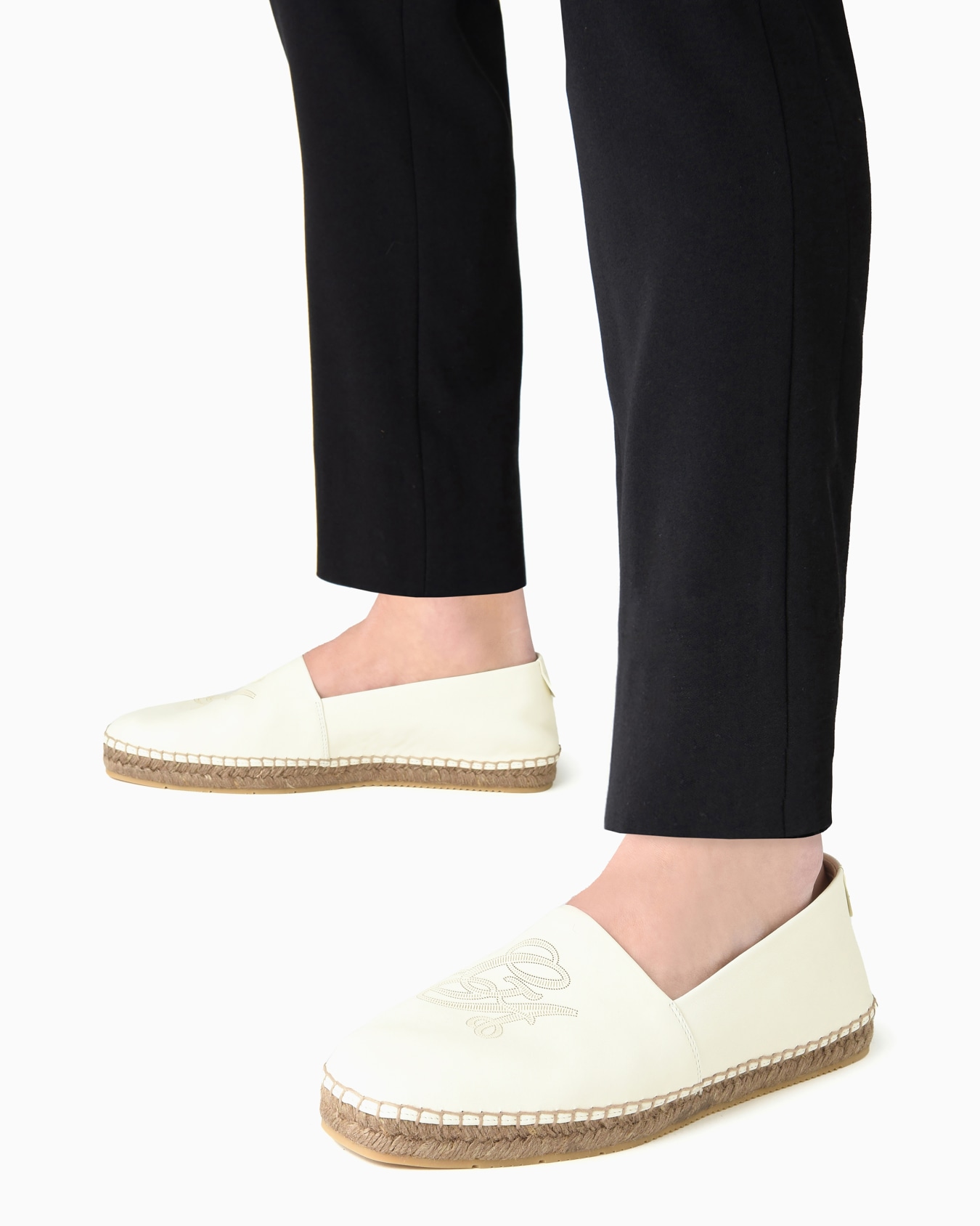 Espadrillas in nappa con logo Slide 6