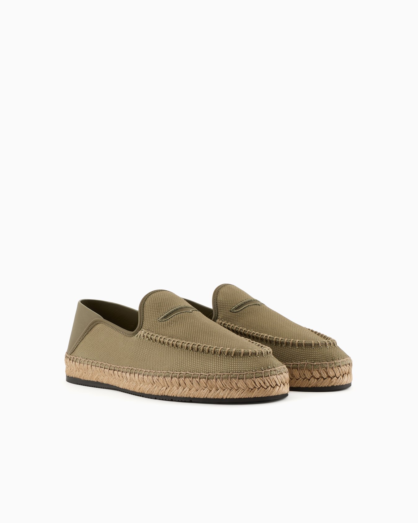 Canvas and leather espadrilles Slide 1