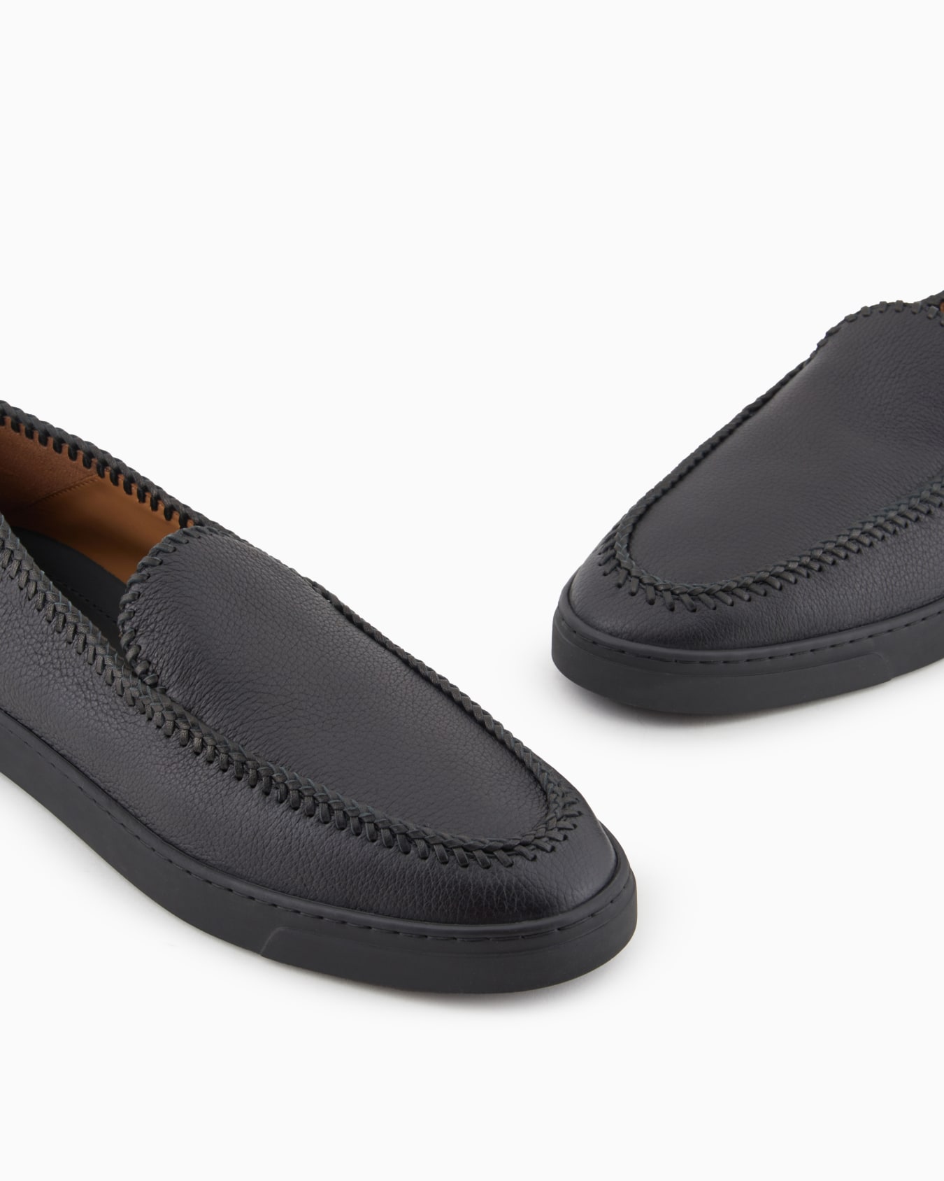 Galleria 3 deerskin slip-ons with threading Slide 4