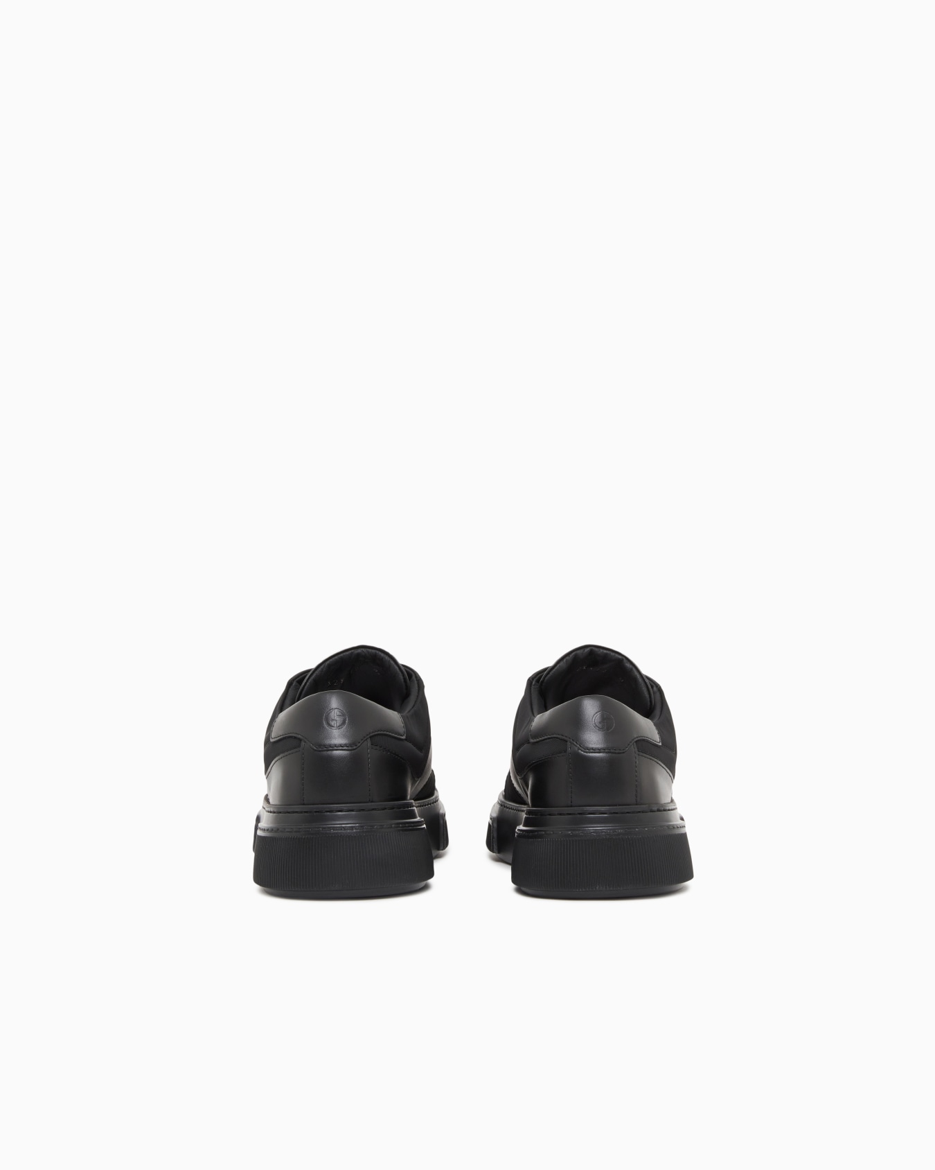 Leather and fabric sneakers Slide 3