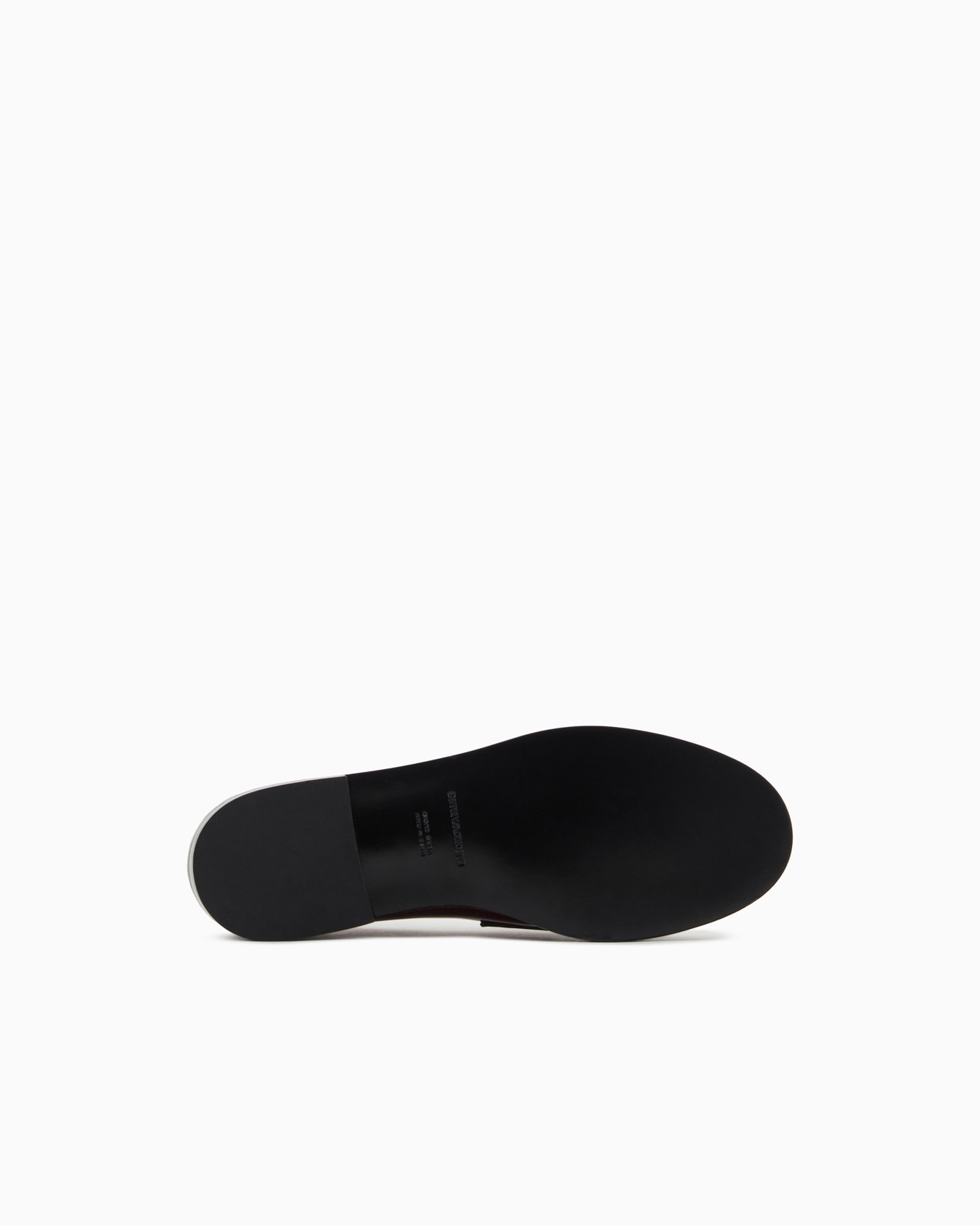 Brushed leather loafers with eagle plate Slide 5