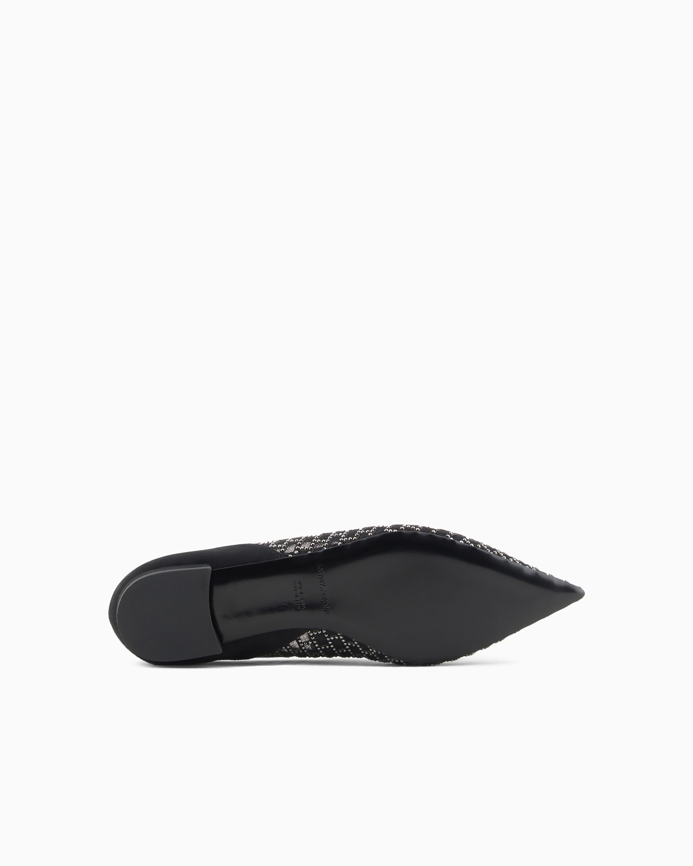Pointed ballerinas with a rhinestone graphic design Slide 5