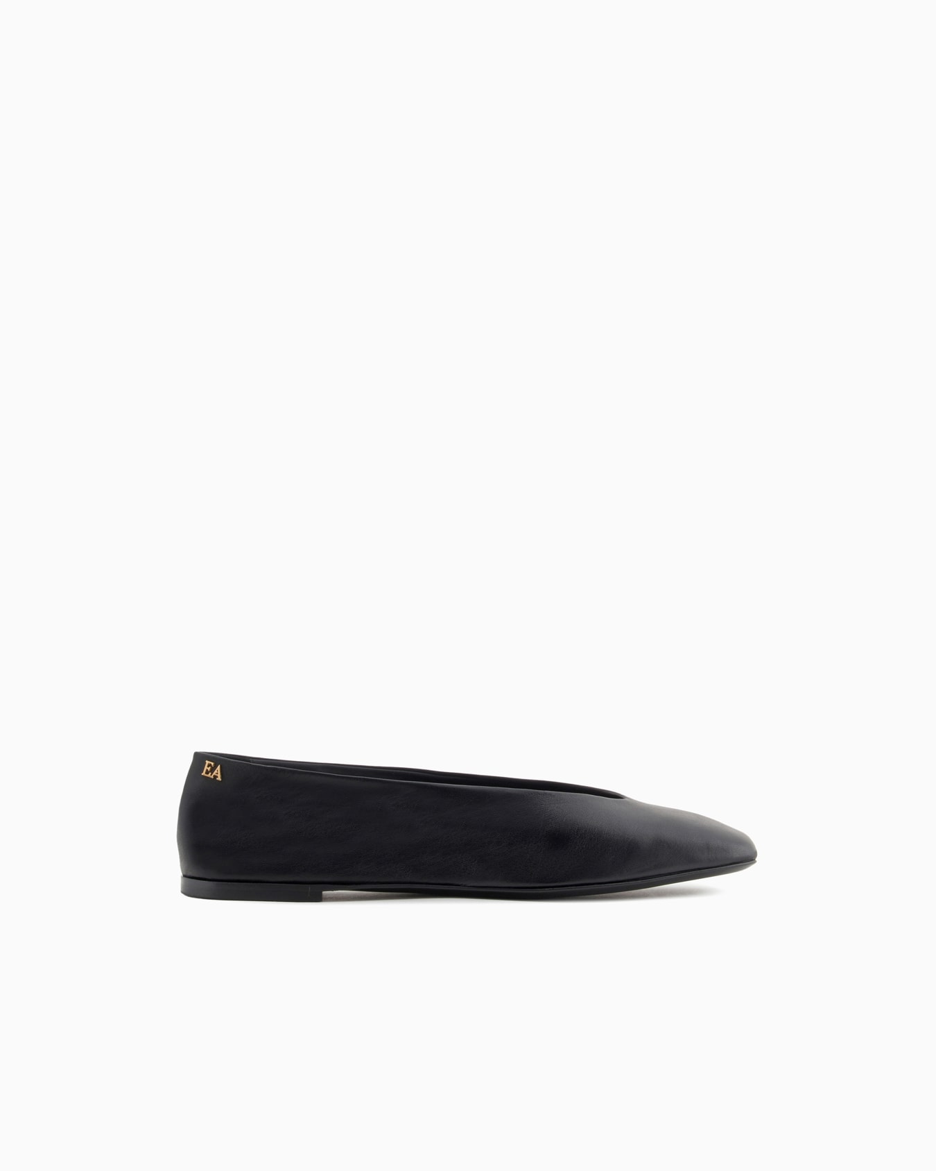 Nappa-leather square-toed ballerinas Slide 0