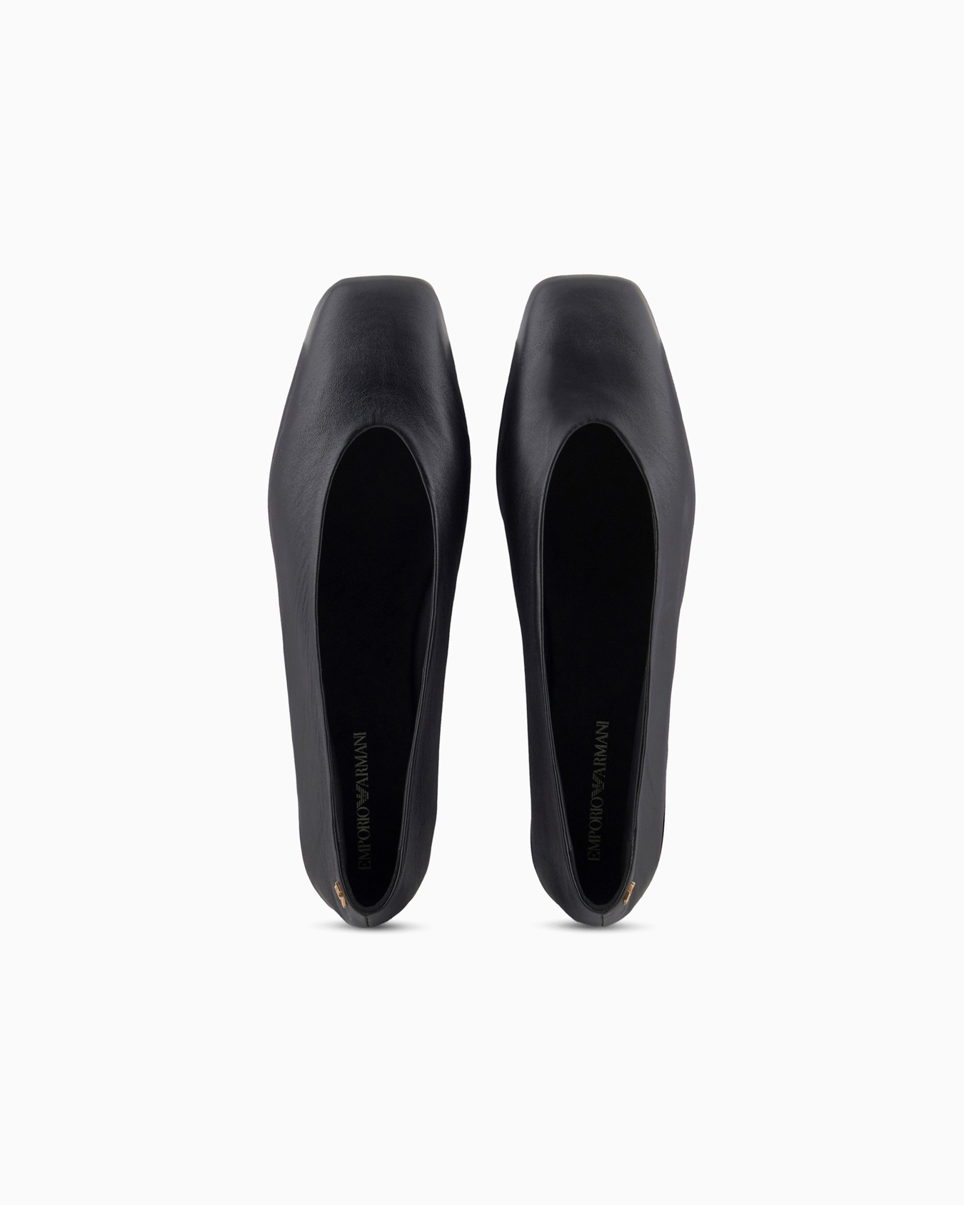 Nappa-leather square-toed ballerinas Slide 2