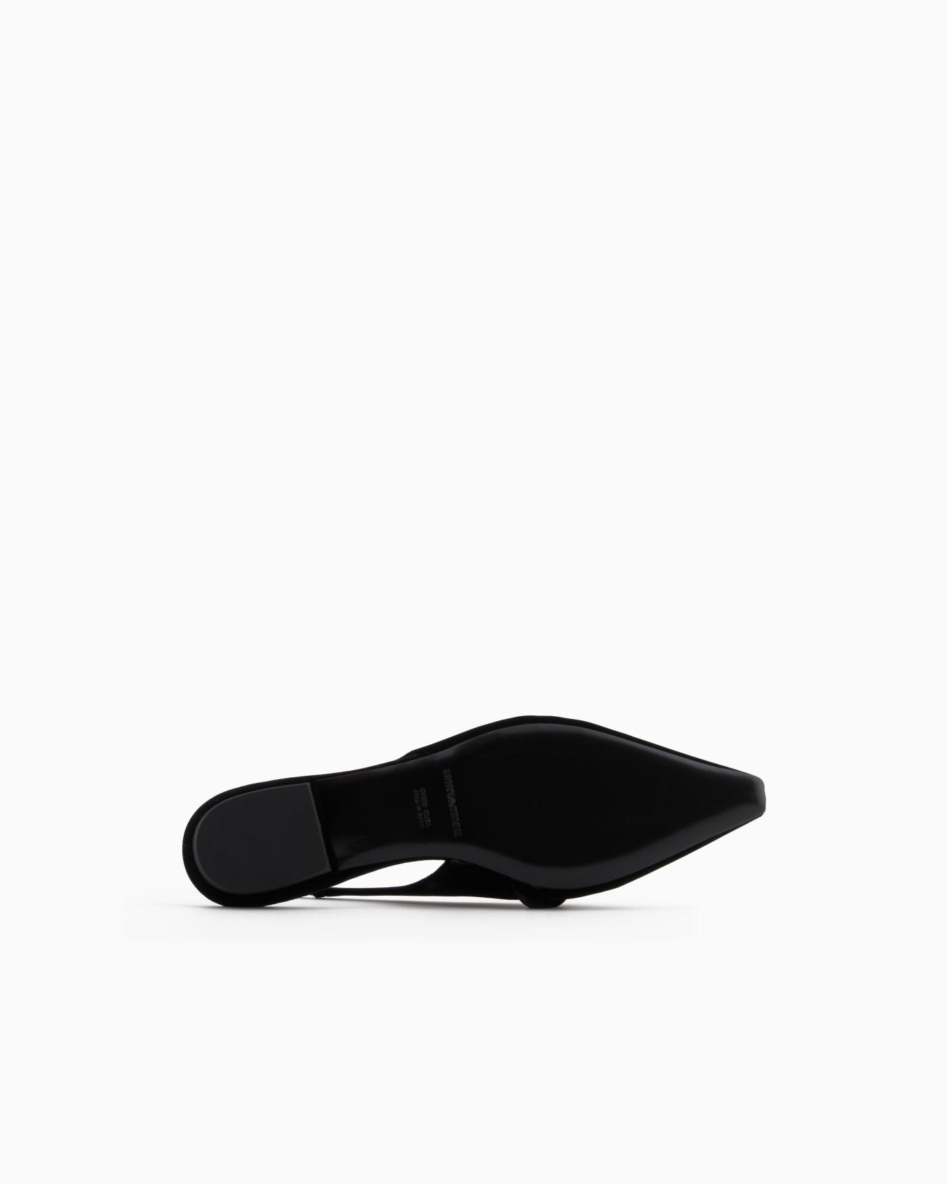 Slingback ballerinas made of velvet, with eagle plate Slide 5
