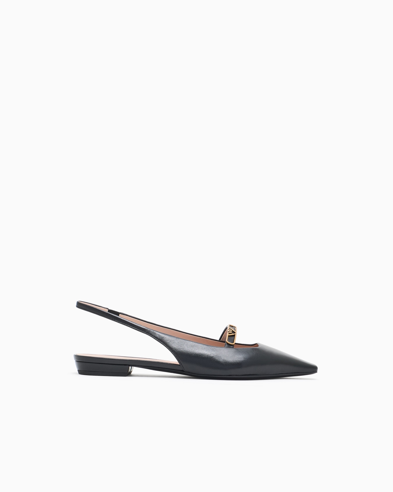 Slingback-Ballerinas aus Nappa mit Adlerplakette Folie 0