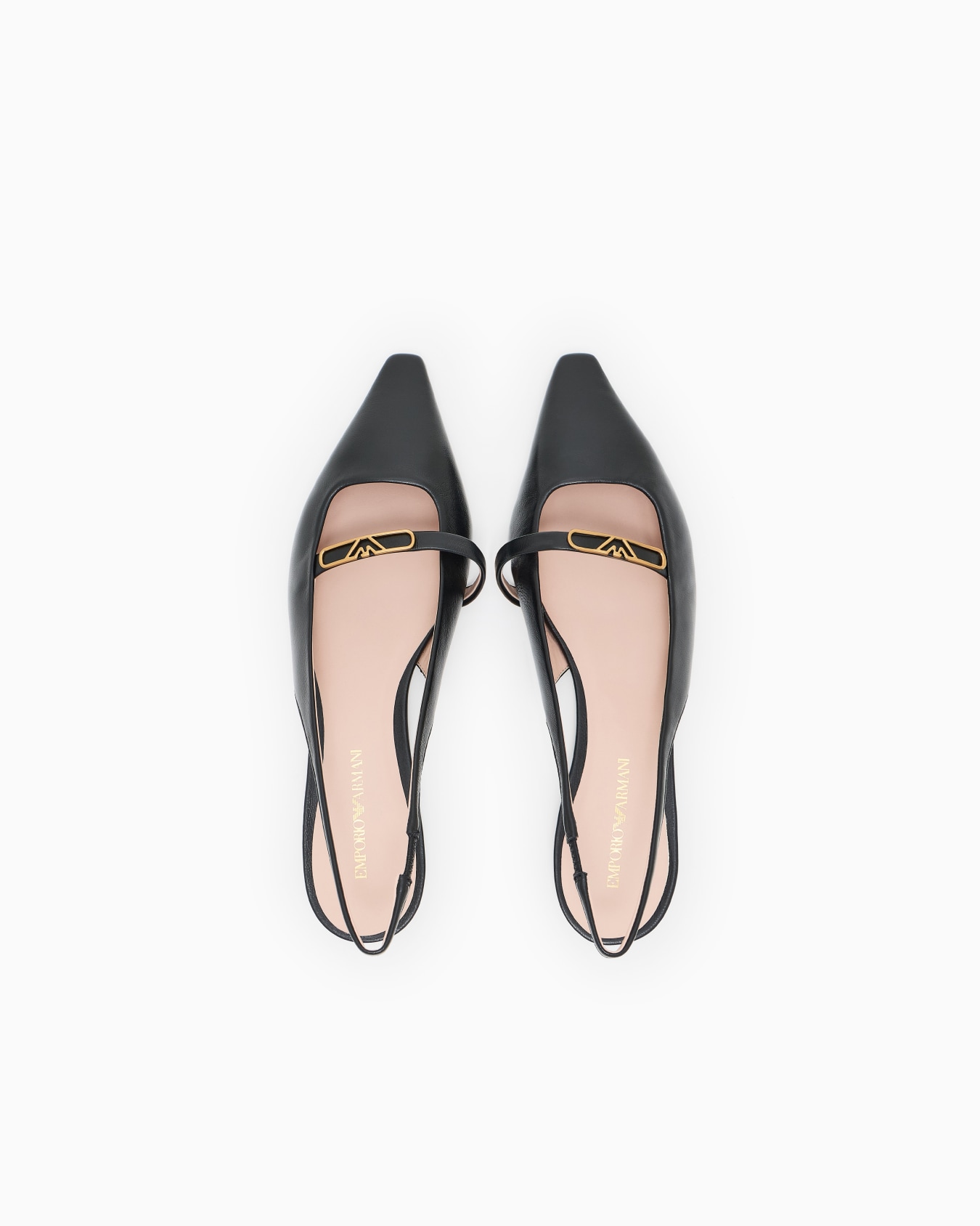 Slingback-Ballerinas aus Nappa mit Adlerplakette Folie 2