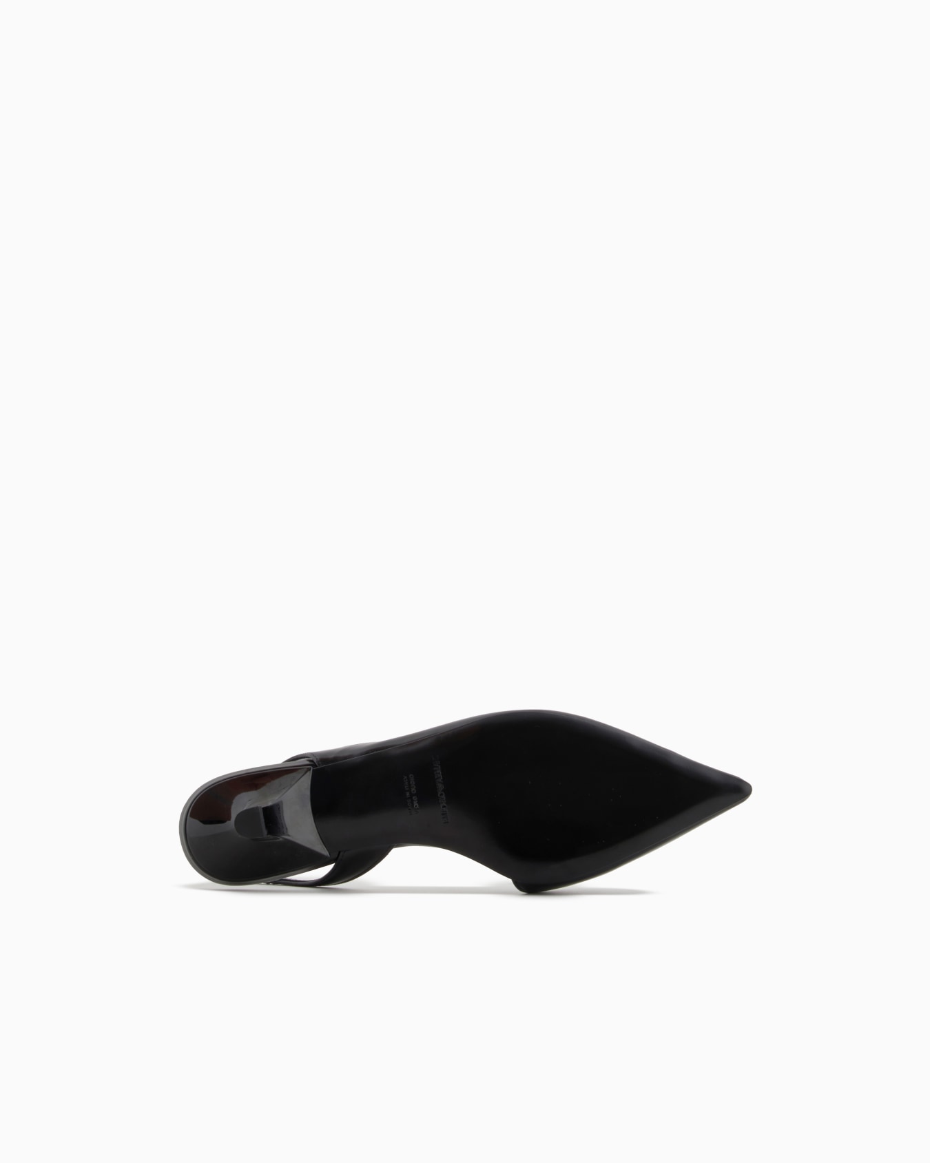 Brushed leather slingback court shoes Slide 5