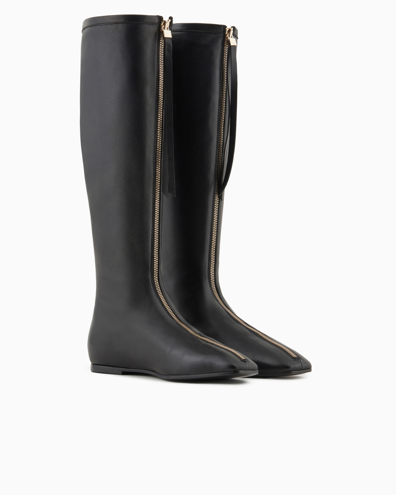 Bottes en nappa avec fermeture zippée intégrale Diapositive 1
