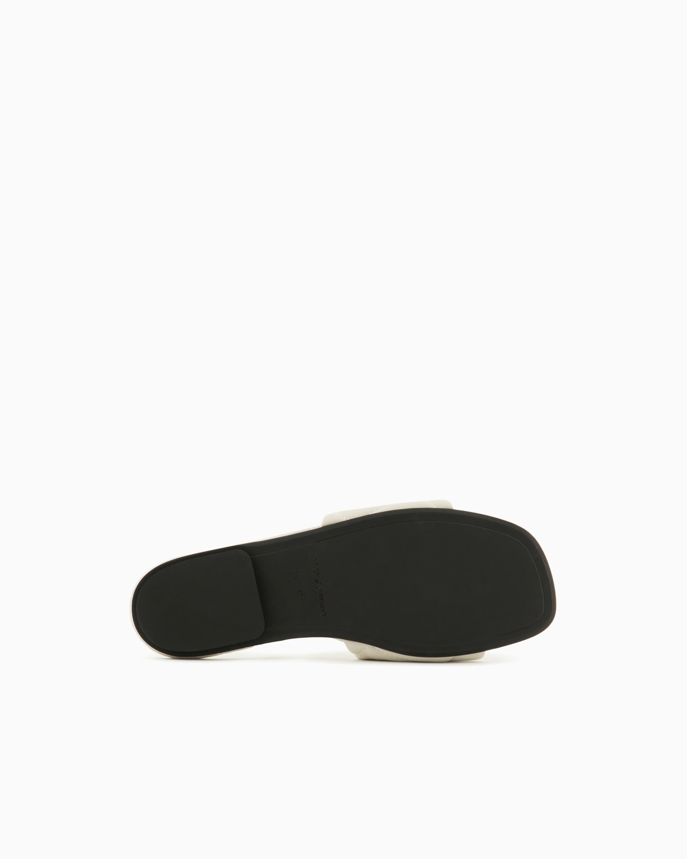 Quilted nappa-leather effect sandals with eagle Slide 5