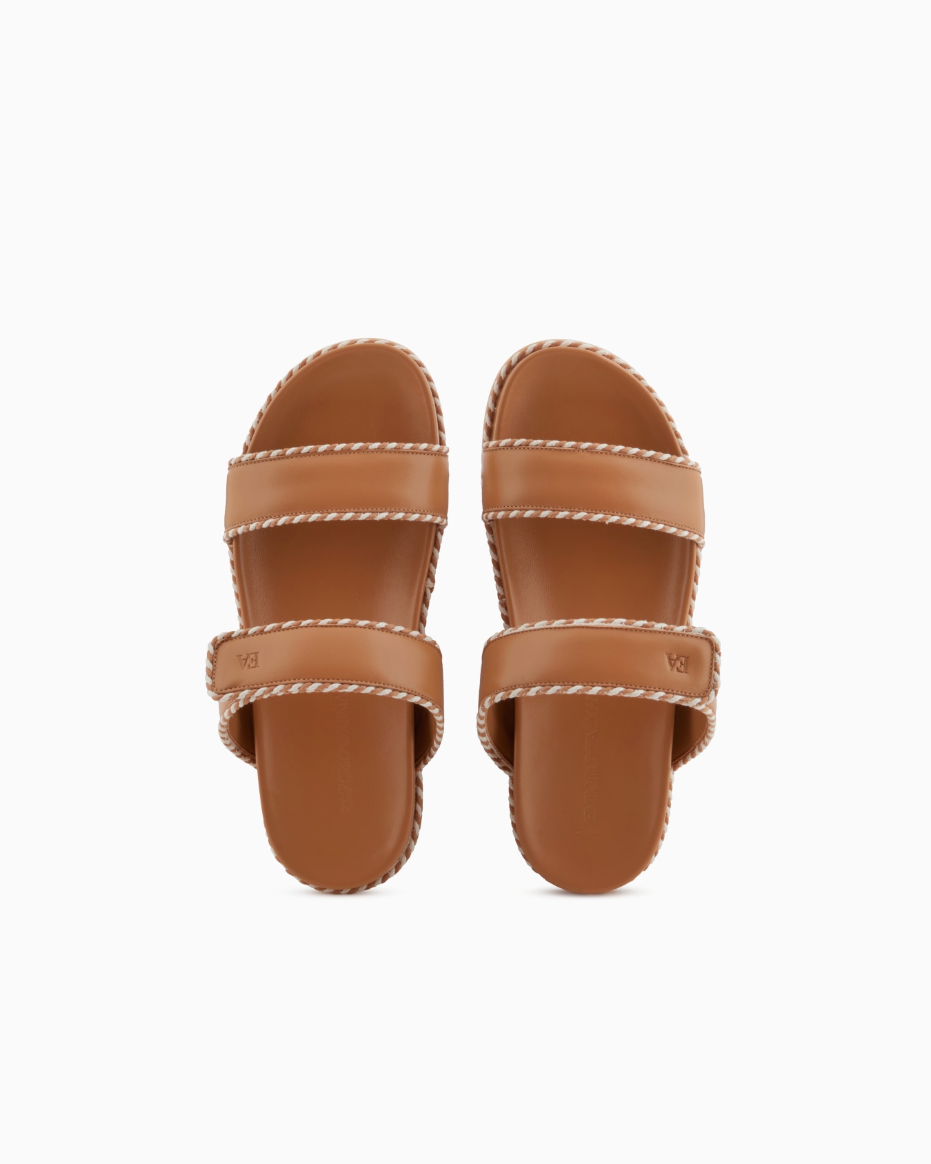 Sandals with nappa-leather strap and two-tone edges Slide 2