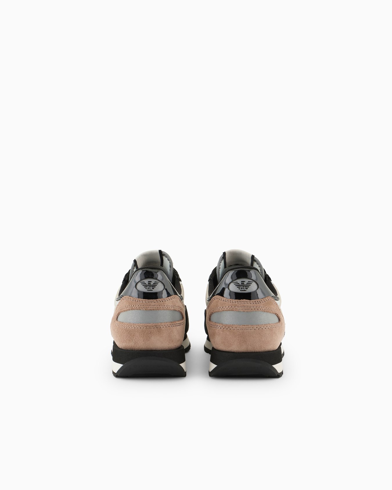 Suede sneakers with reflective and nylon details Slide 3