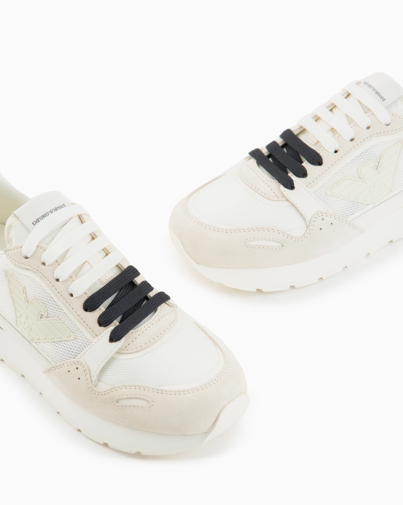 Mesh sneakers with suede details and eagle patch Slide 4