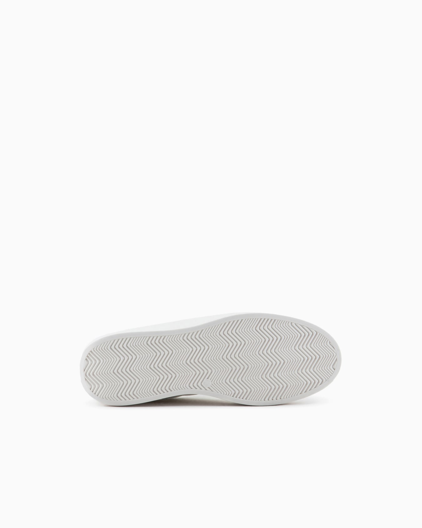 Leather sneakers with suede details and embossed logo Slide 5