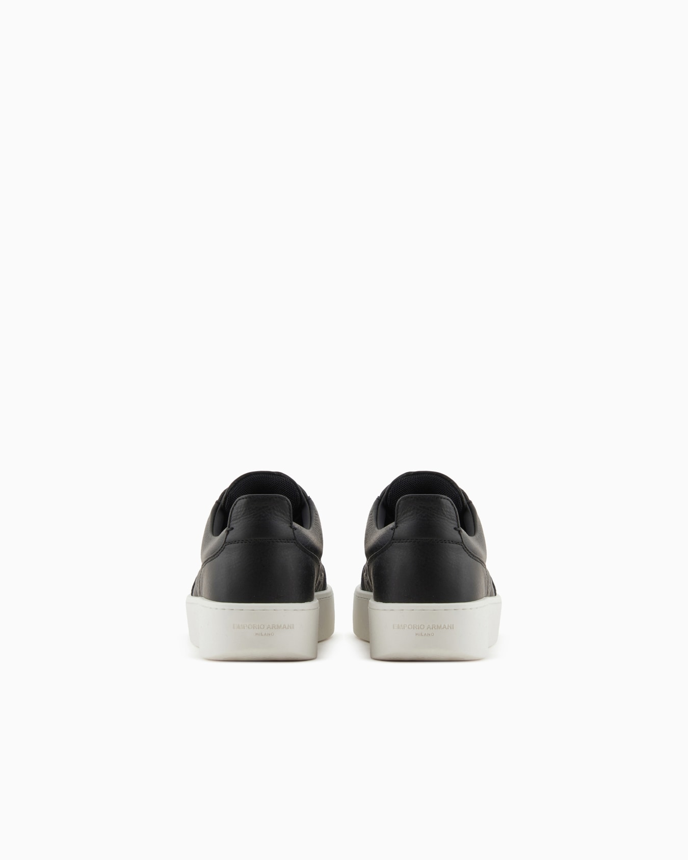 Sneakers en cuir avec imprimé cerf et détail monogramme Diapositive 3