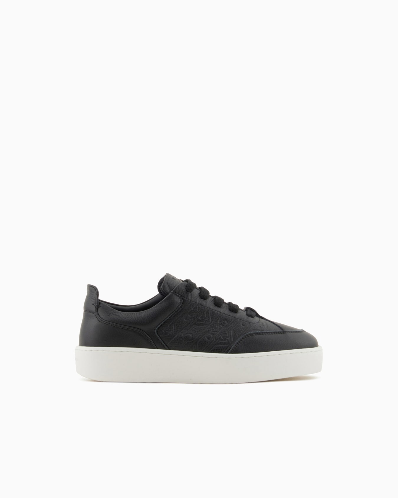 Sneakers en cuir avec imprimé cerf et détail monogramme Diapositive 0