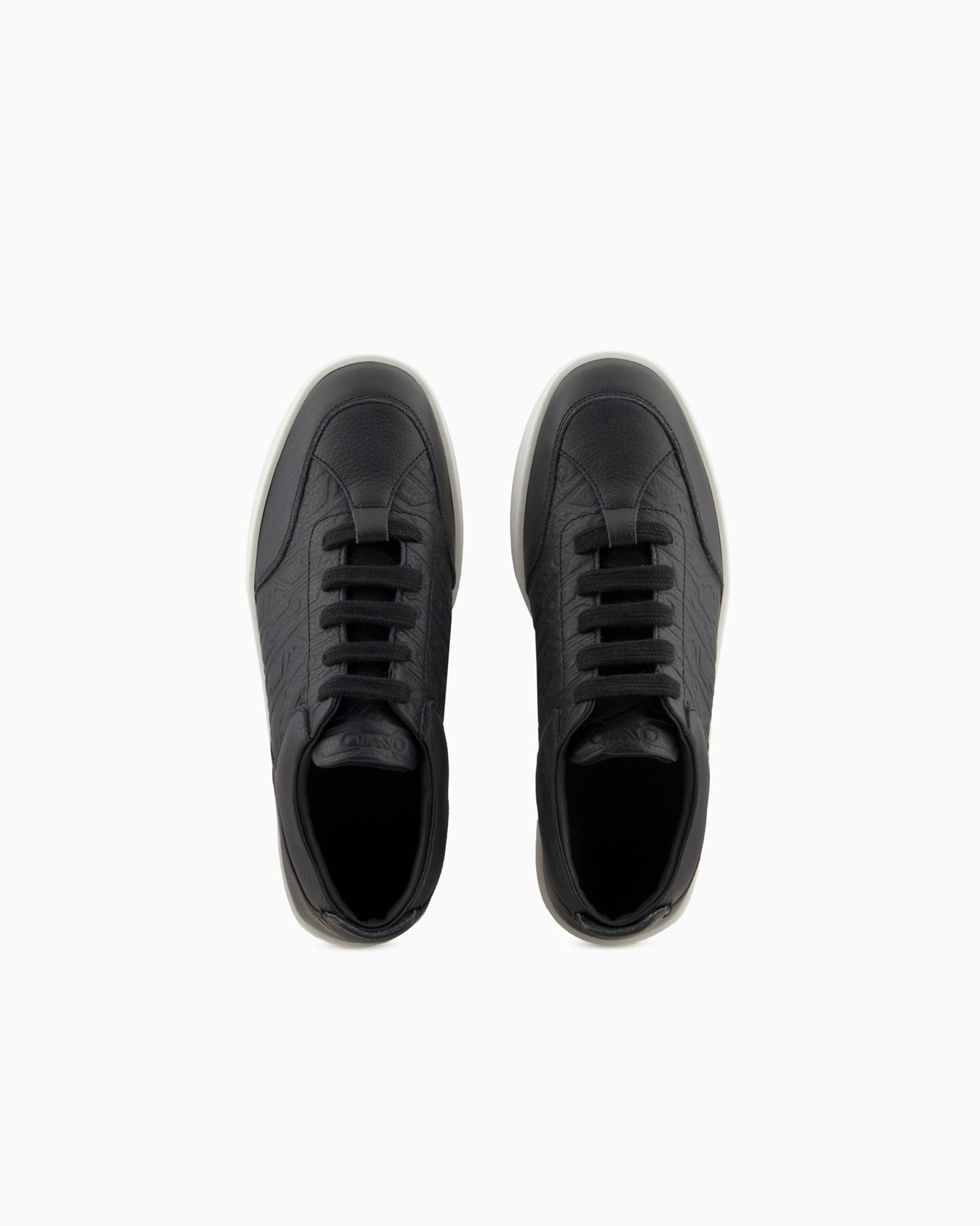 Sneakers en cuir avec imprimé cerf et détail monogramme Diapositive 2