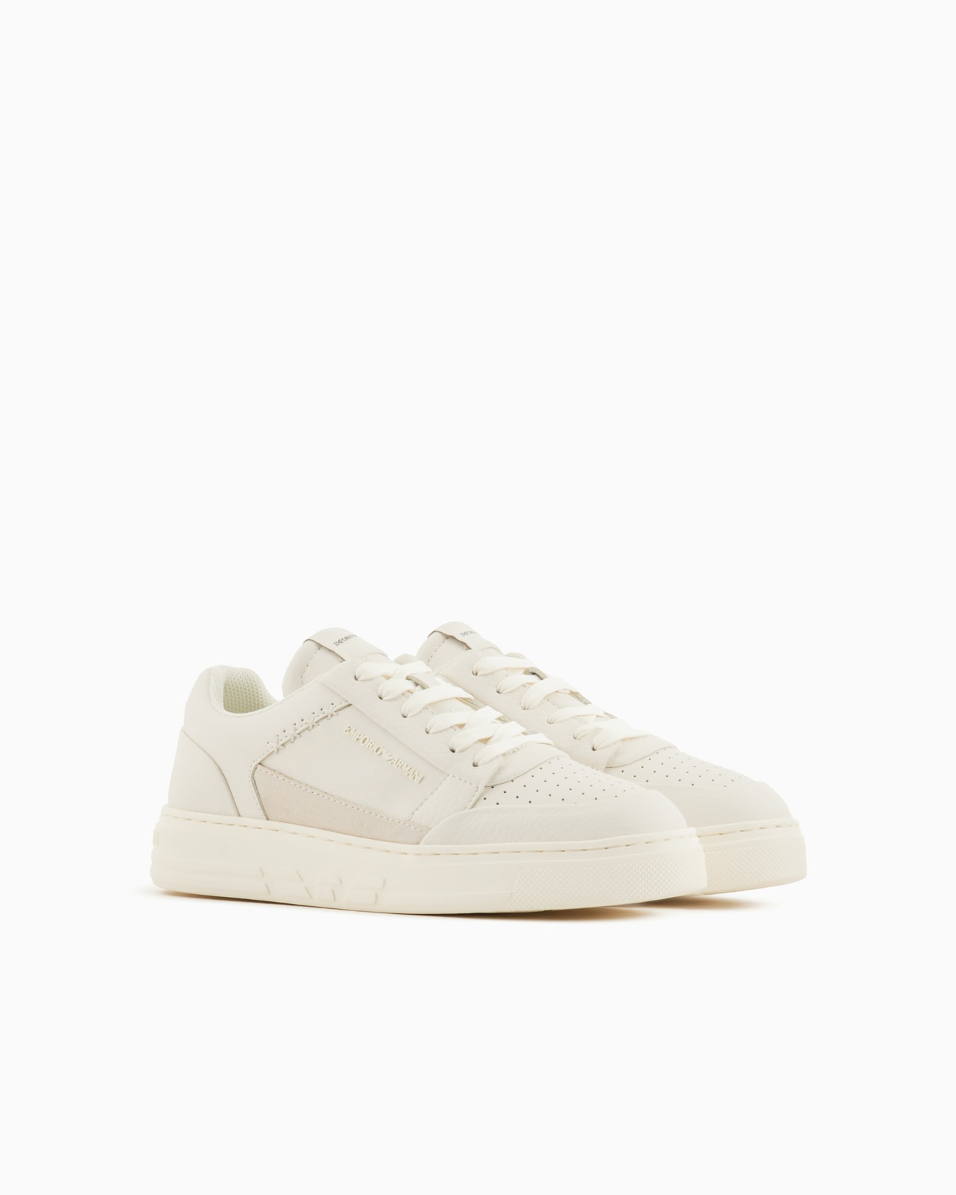 ASV regenerated-leather sneakers with contrasting details Slide 1