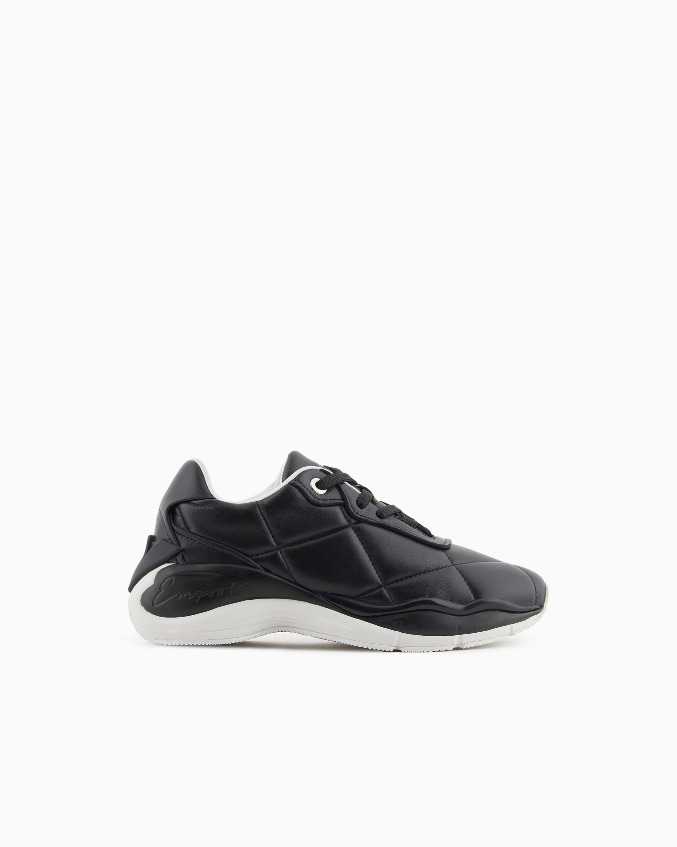 Quilted nappa leather sneakers Slide 0