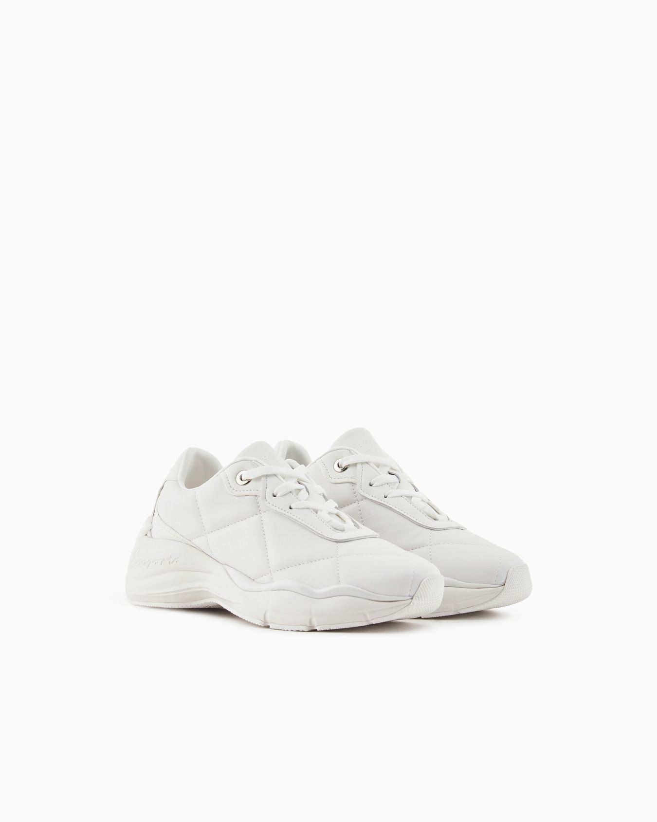 Quilted nappa leather sneakers Slide 1
