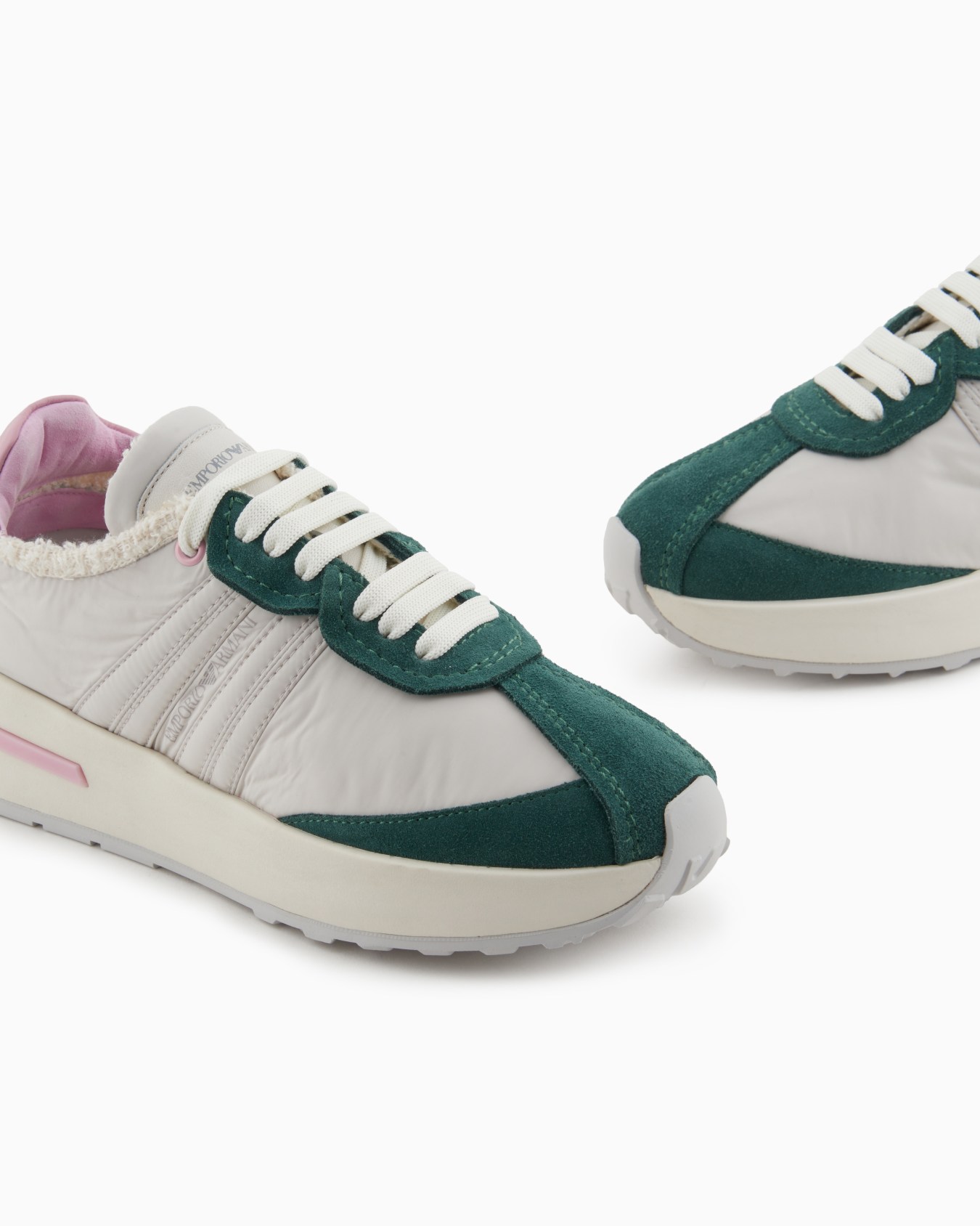 Nylon sneakers with suede details  Slide 4
