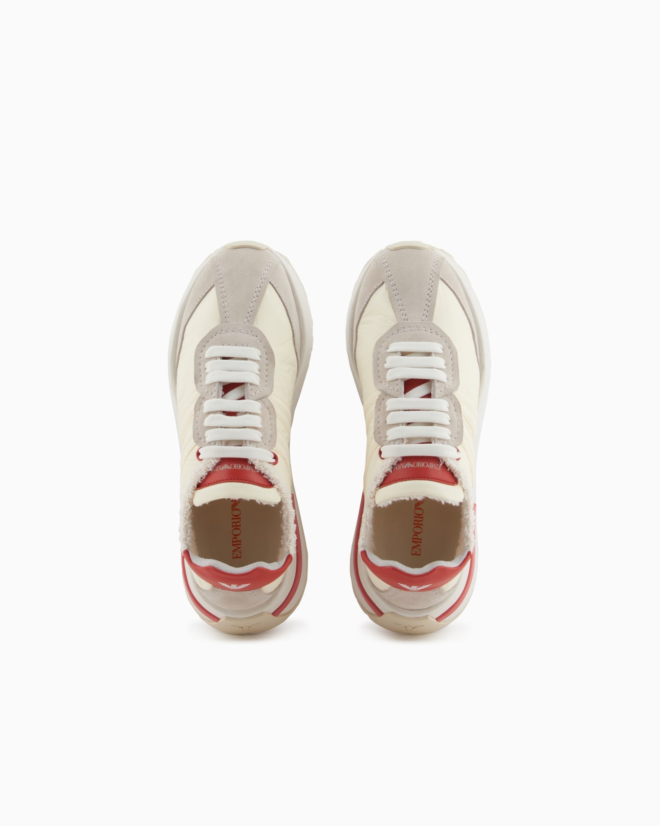 Nylon sneakers with suede details  Slide 2
