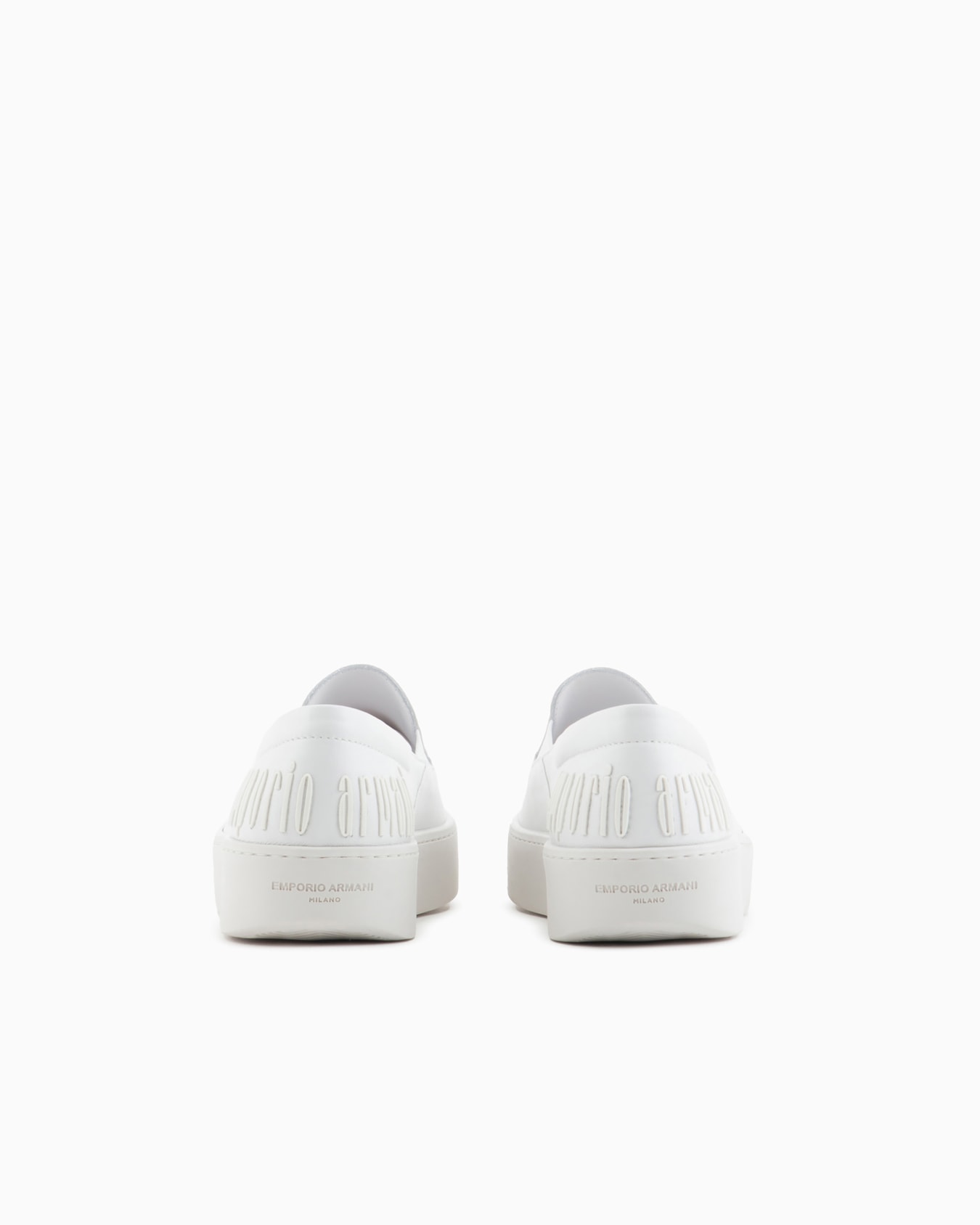 Nappa-leather slip-ons with Icon graphic design logo Slide 4
