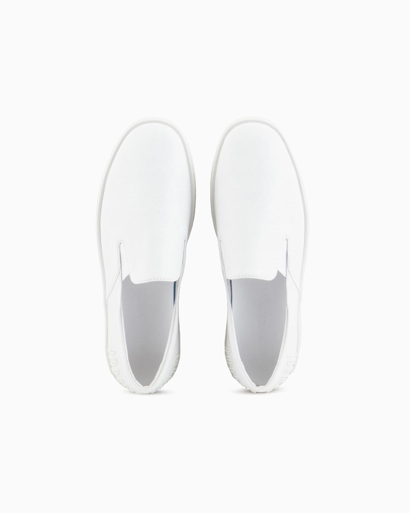 Nappa-leather slip-ons with Icon graphic design logo Slide 3