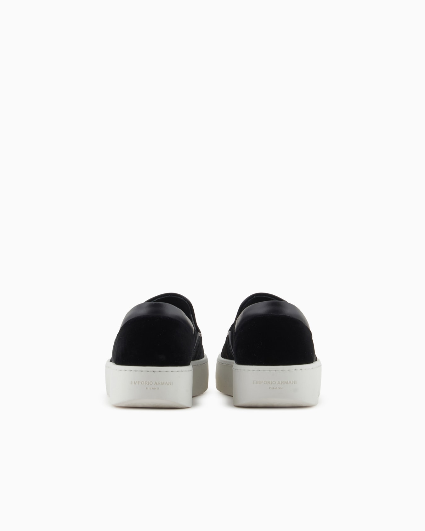 Monogram velvet slip-ons Slide 3