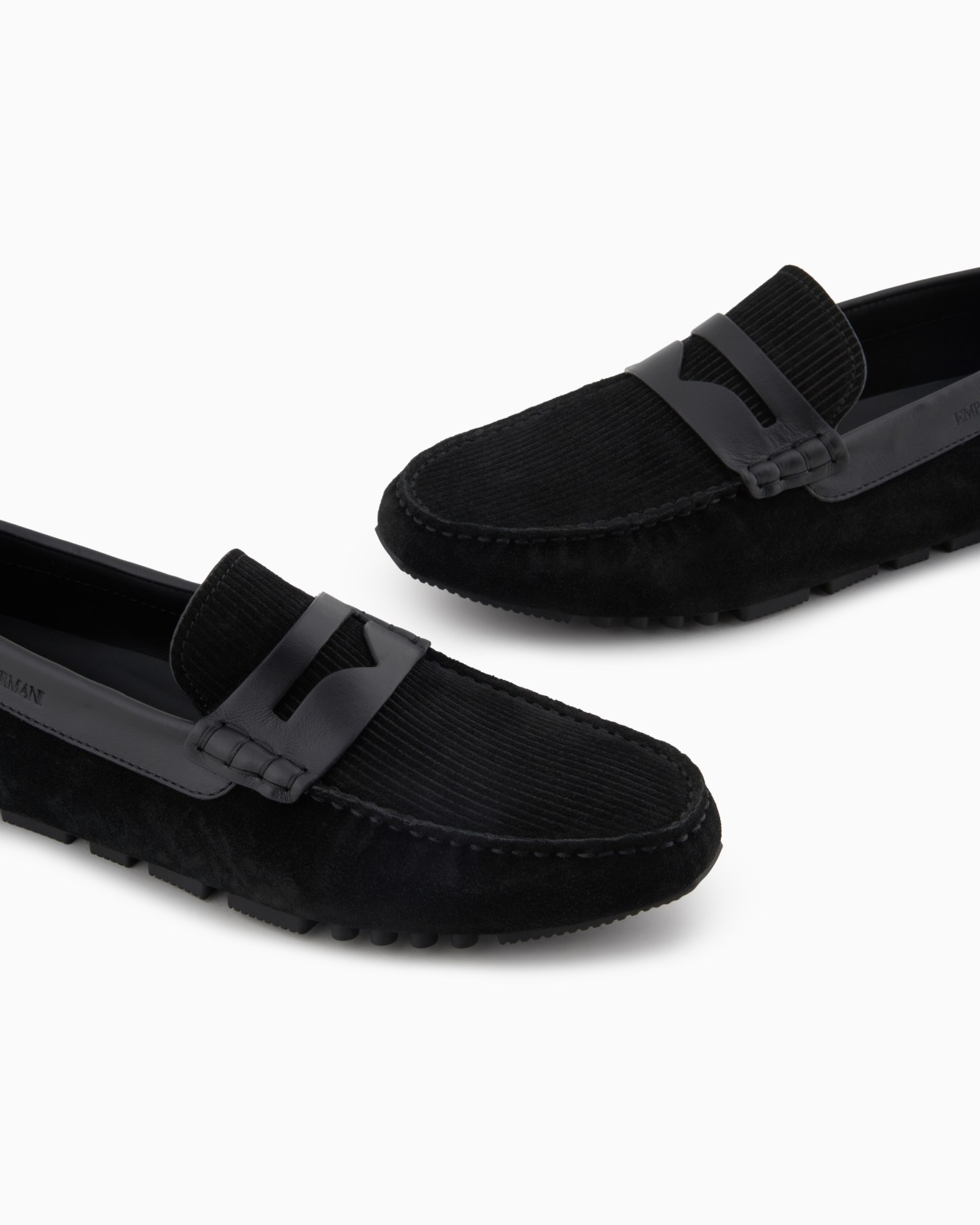 Multi-striped suede driving loafers Slide 4