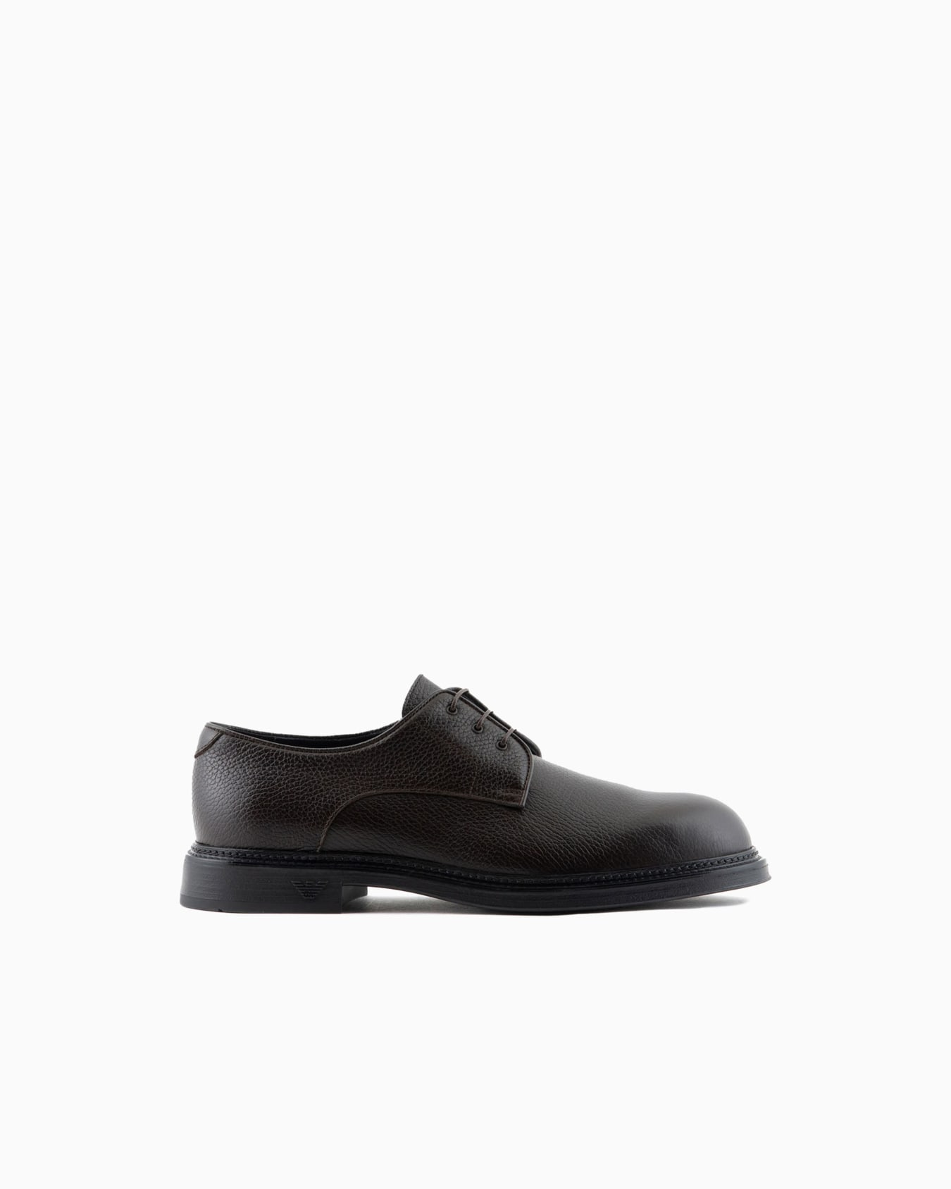 Pebbled leather Derby shoes Slide 0