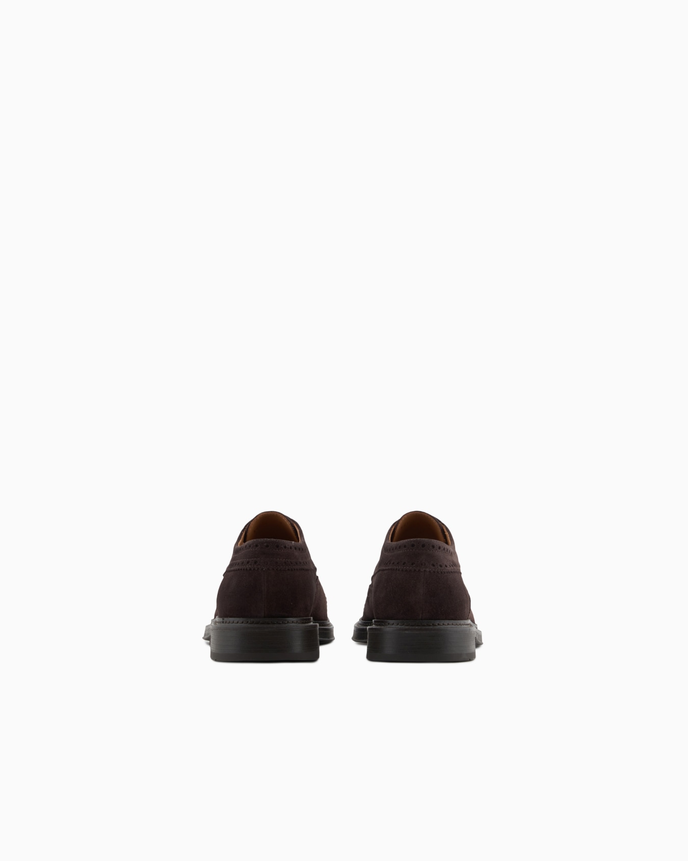 Suede brogues with wingtip perforations Slide 3