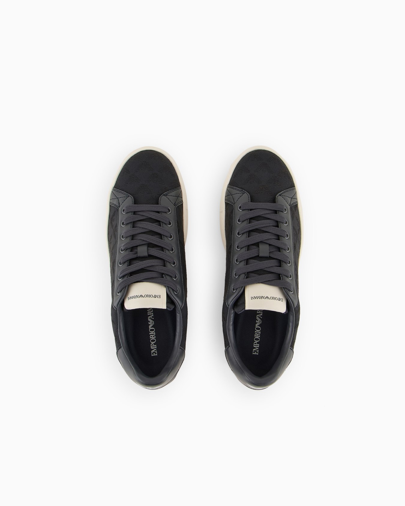 Nylon sneakers with jacquard all-over eagle Slide 2