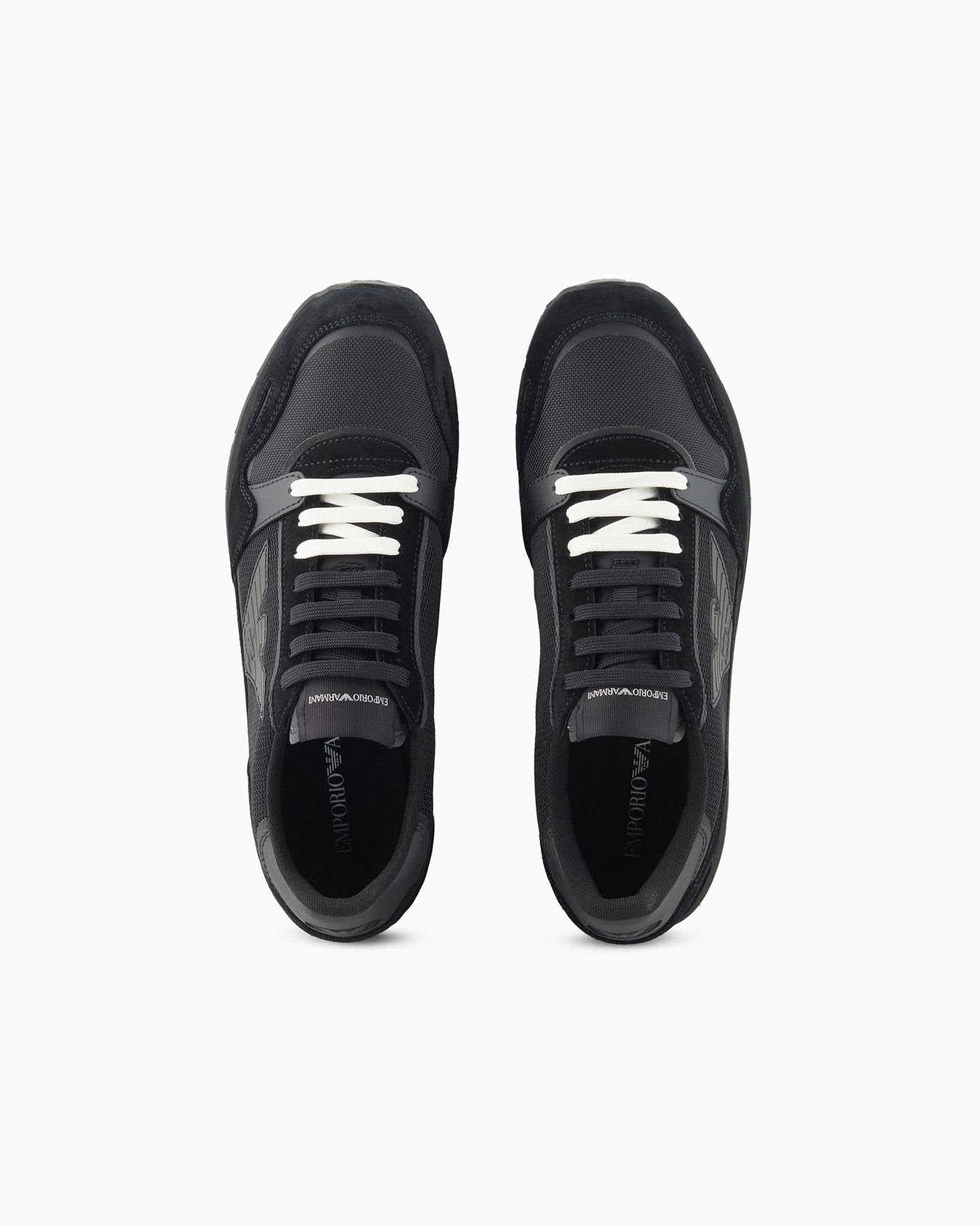 Mesh sneakers with suede details and eagle patch Slide 2