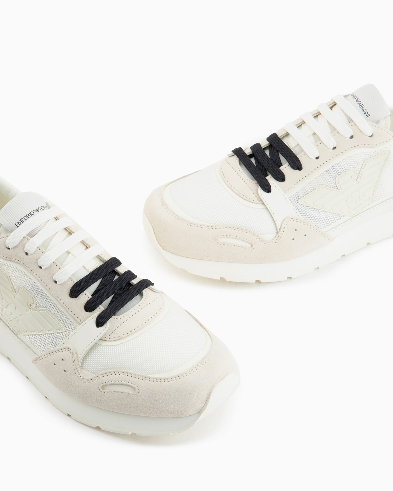 Mesh sneakers with suede details and eagle patch Slide 4