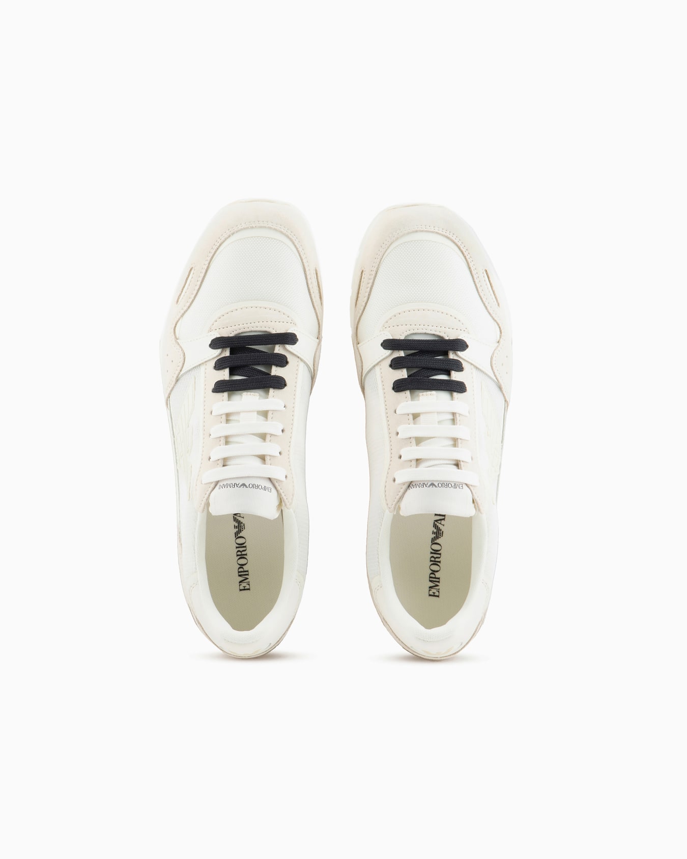 Mesh sneakers with suede details and eagle patch Slide 2