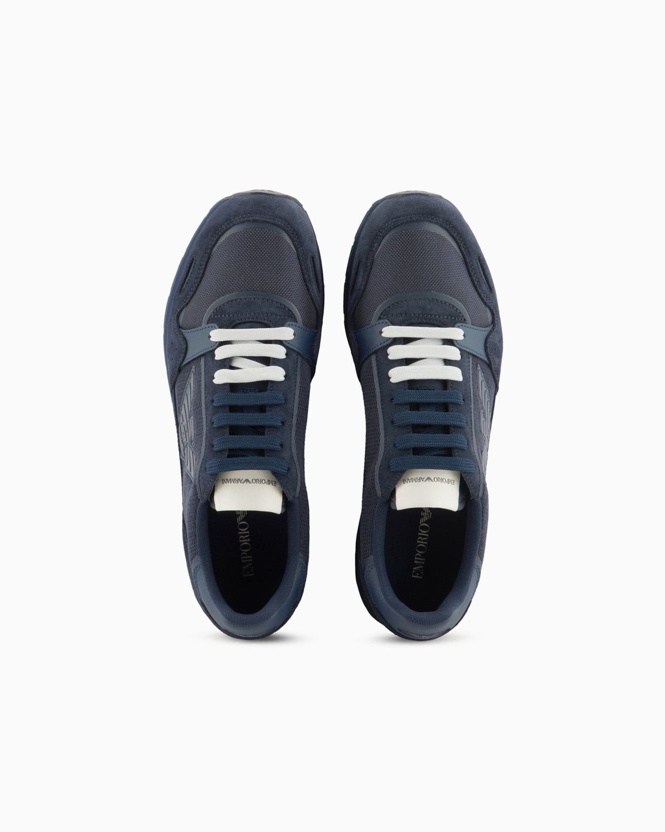 Mesh sneakers with suede details and eagle patch Slide 2