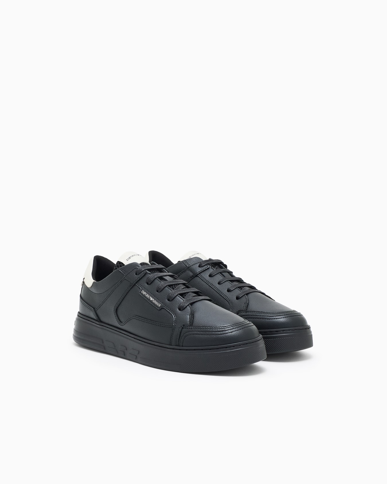 Hammered-leather sneakers Slide 1