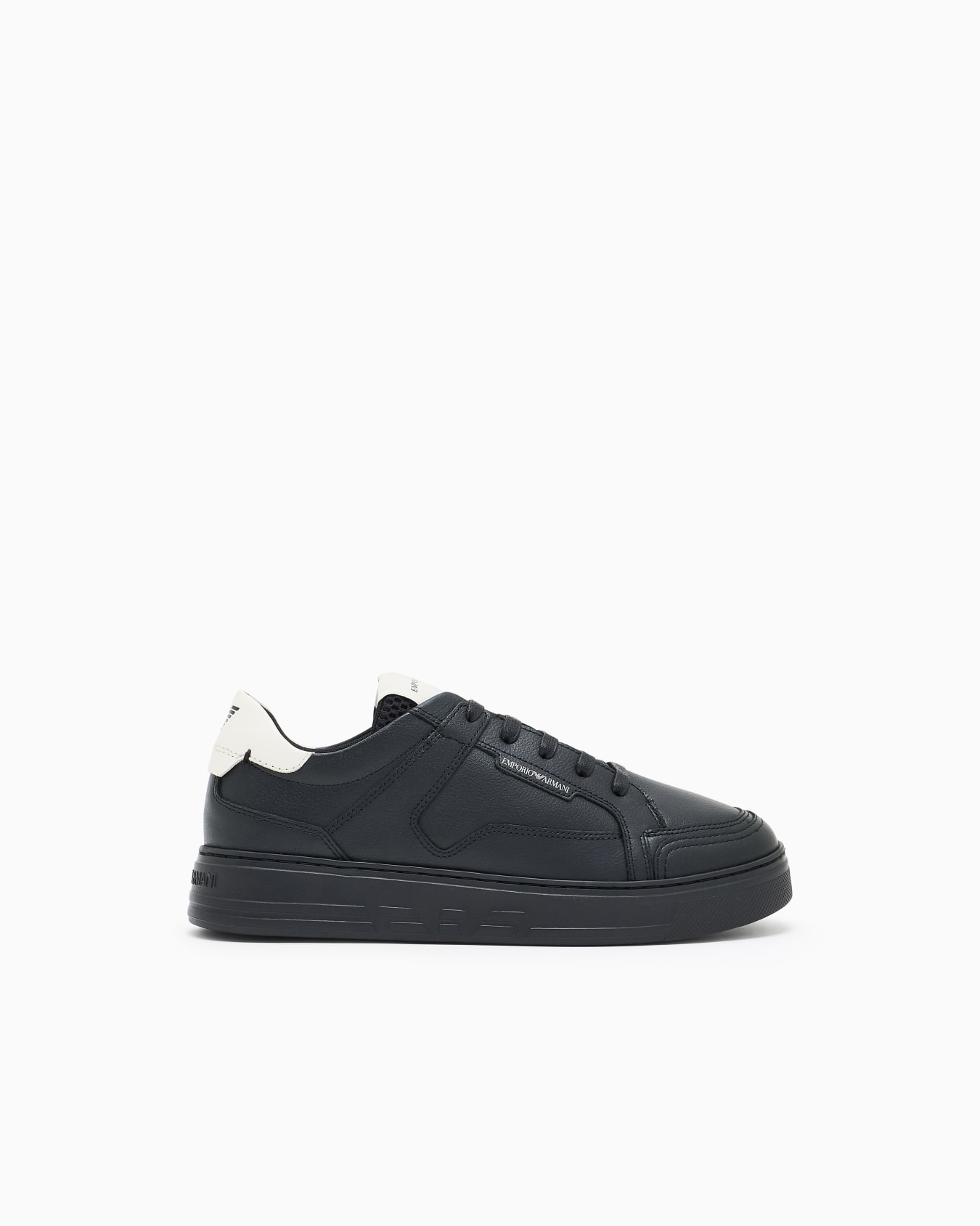 Hammered-leather sneakers Slide 0