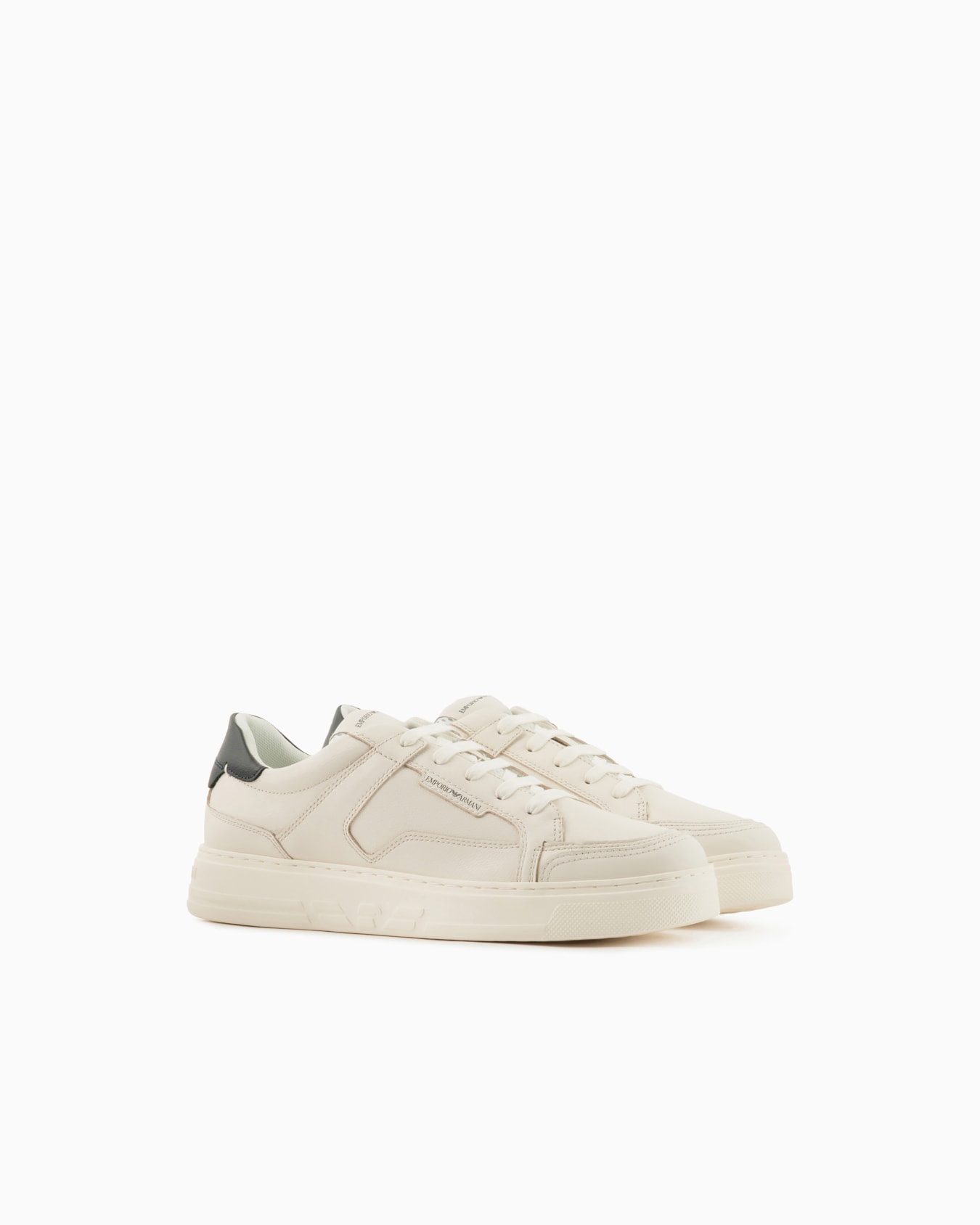 Hammered-leather sneakers Slide 1