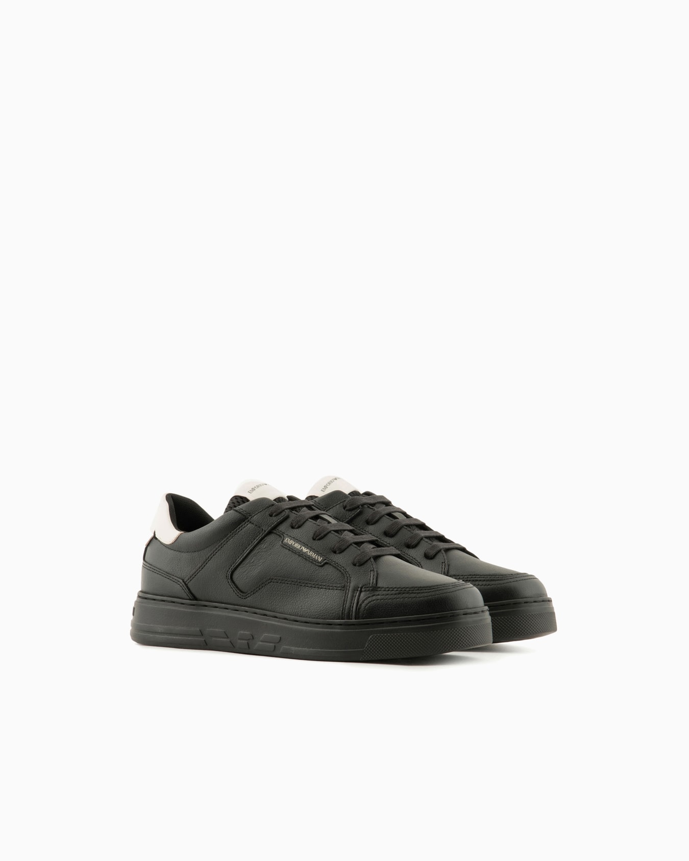Hammered-leather sneakers Slide 1