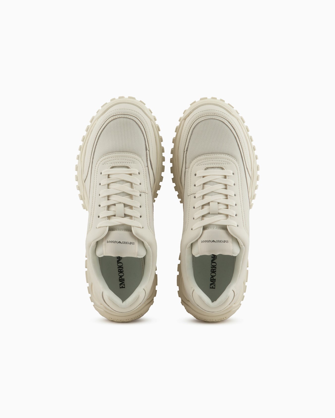Sneaker aus Mesh und farblich abgestimmtem Leder Folie 2