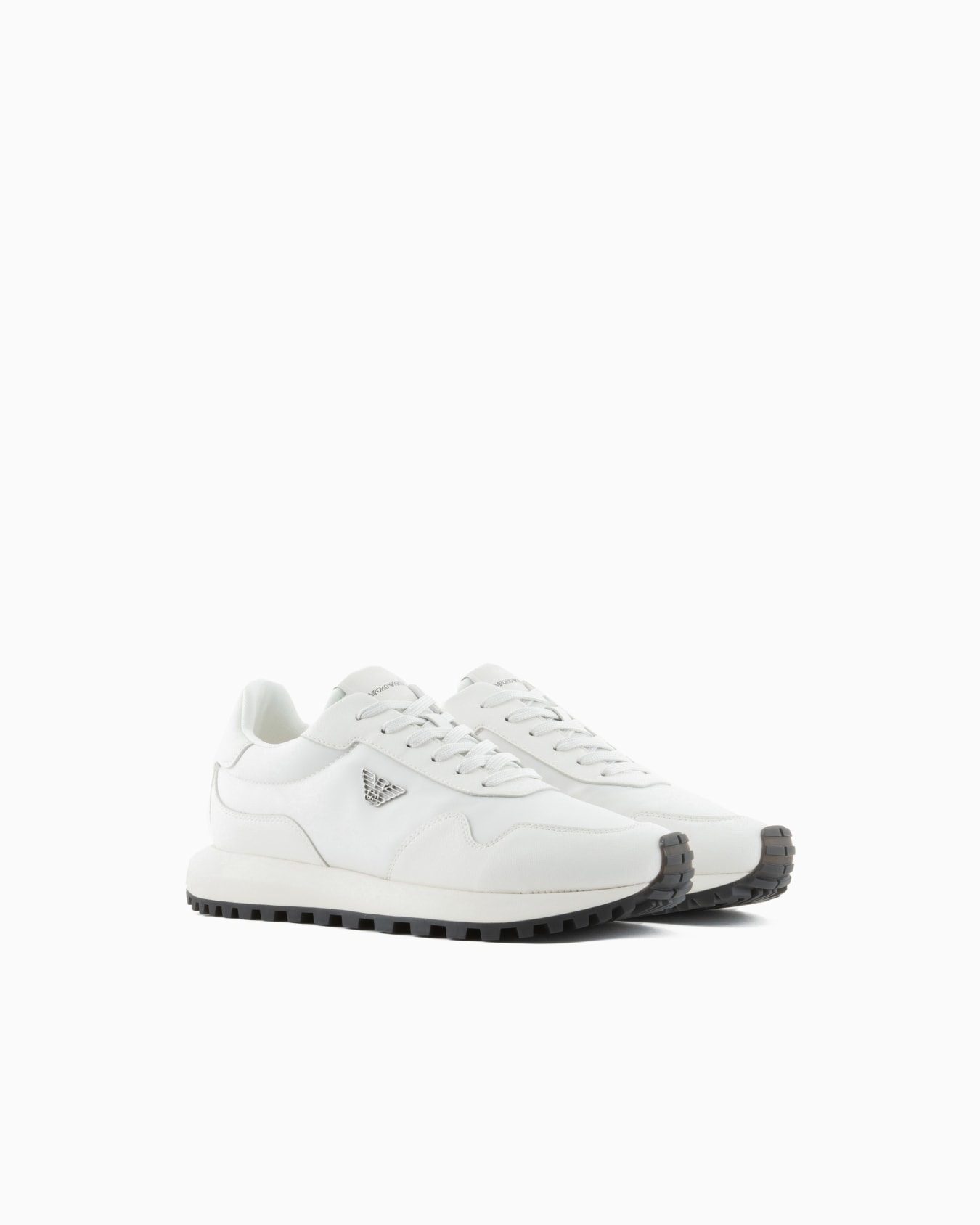 Sneakers en nylon recyclé avec détails en saffiano régénéré ASV Diapositive 1
