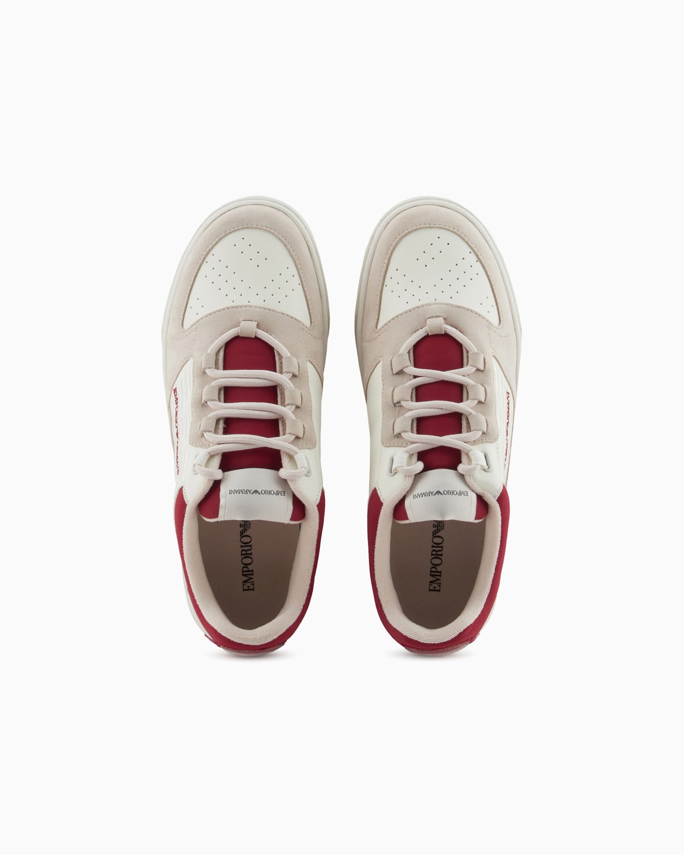 Deportivas de piel con detalles de ante y maxiáguila en relieve Diapositiva 2