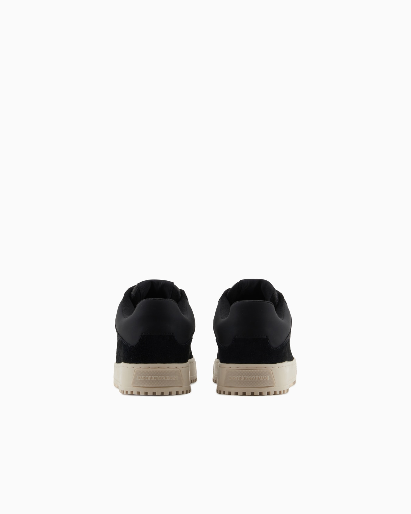 Sneakers in suede and jacquard with logo lettering Slide 3