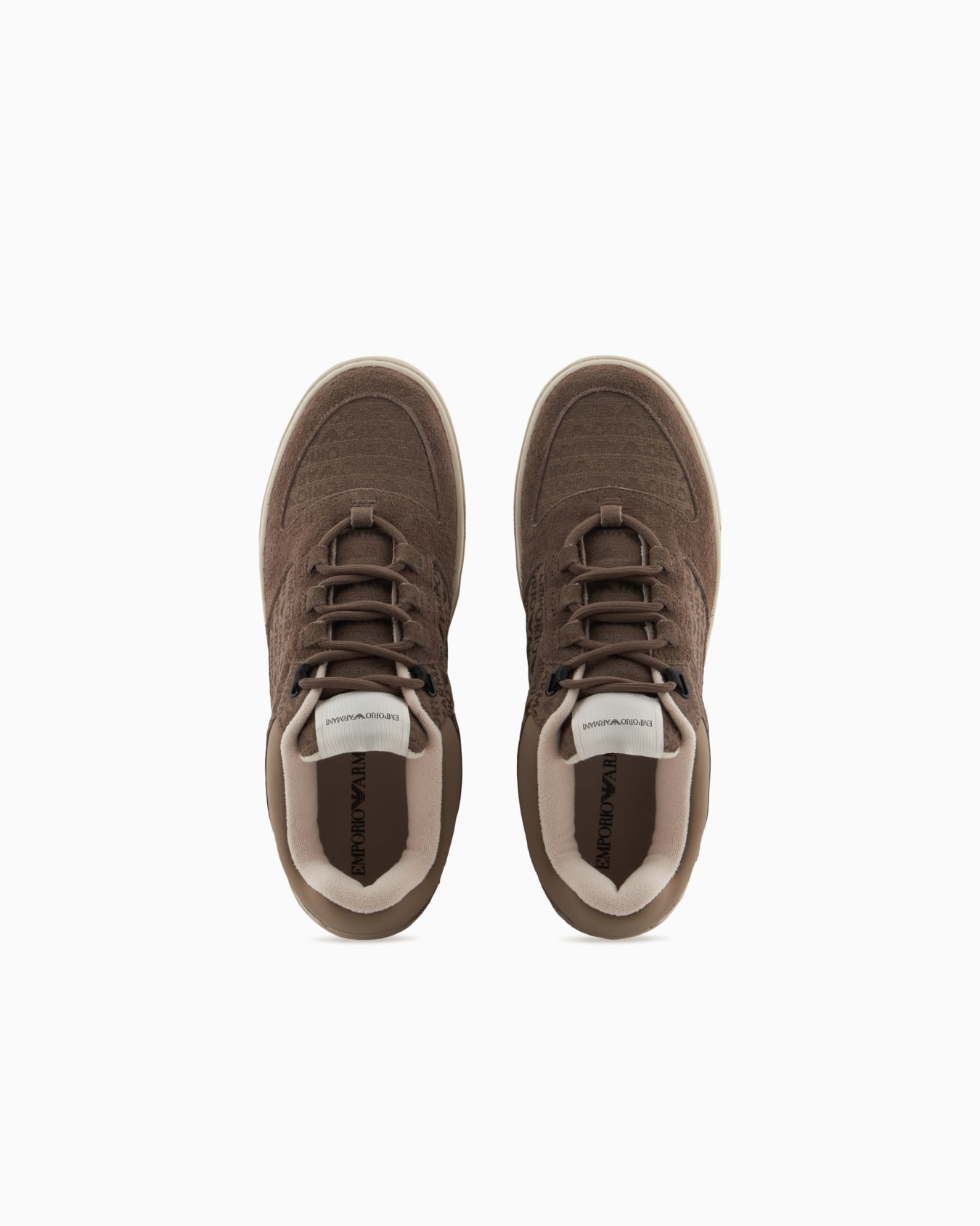 Sneakers in tessuto jacquard logo lettering e suede Slide 2